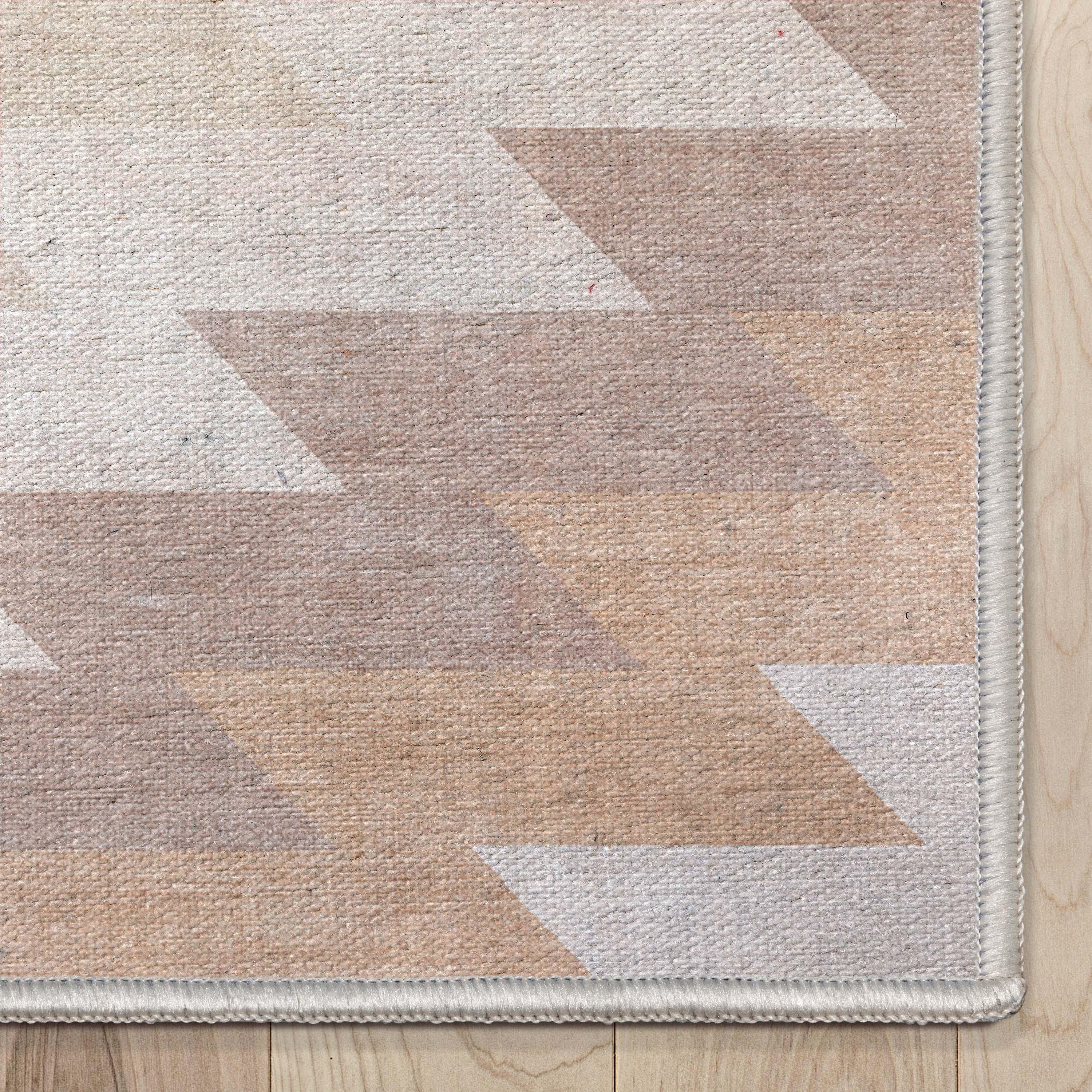 Kehr Albuquerque Southwestern Flatweave Beige Area Rug