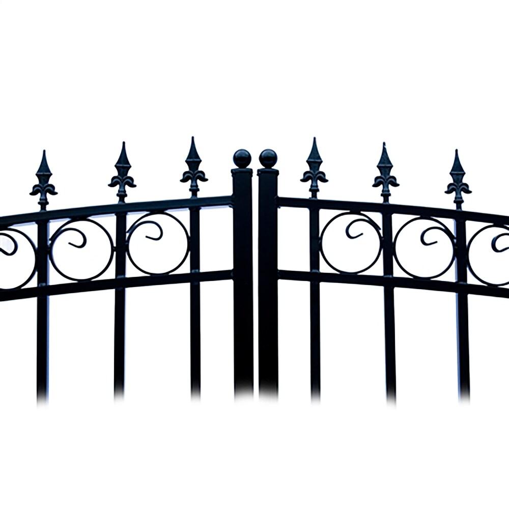 ALEKO Steel Dual Swing Driveway Gate - LONDON Style