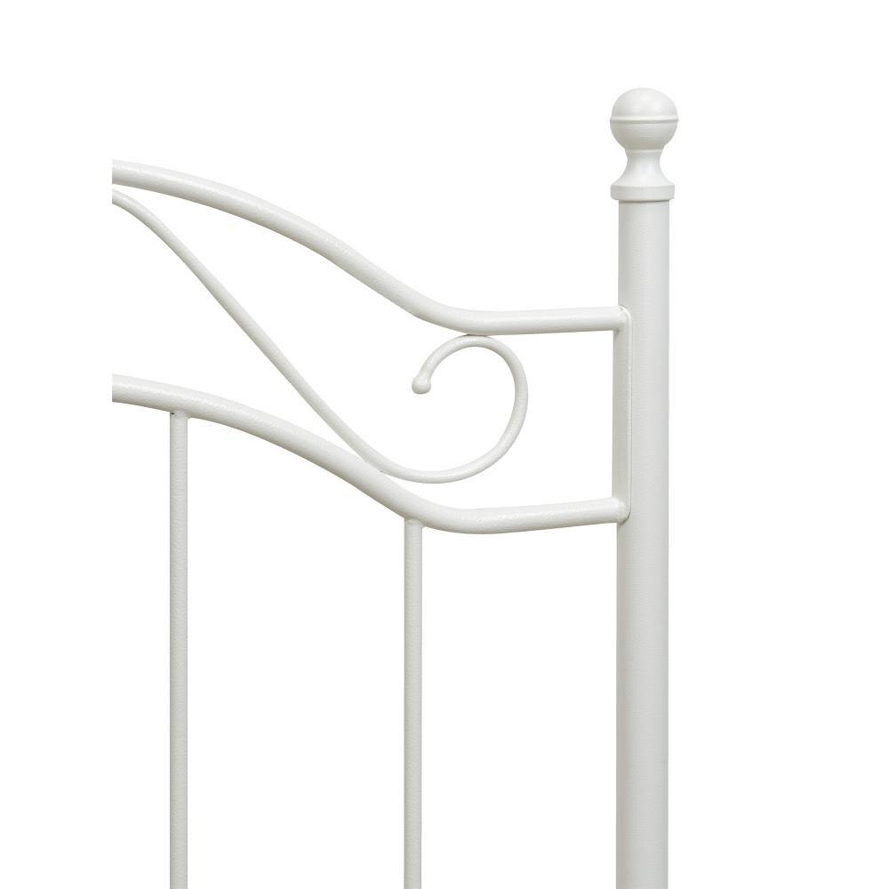 RealRooms Marlo Metal Bed Frame, Twin, White