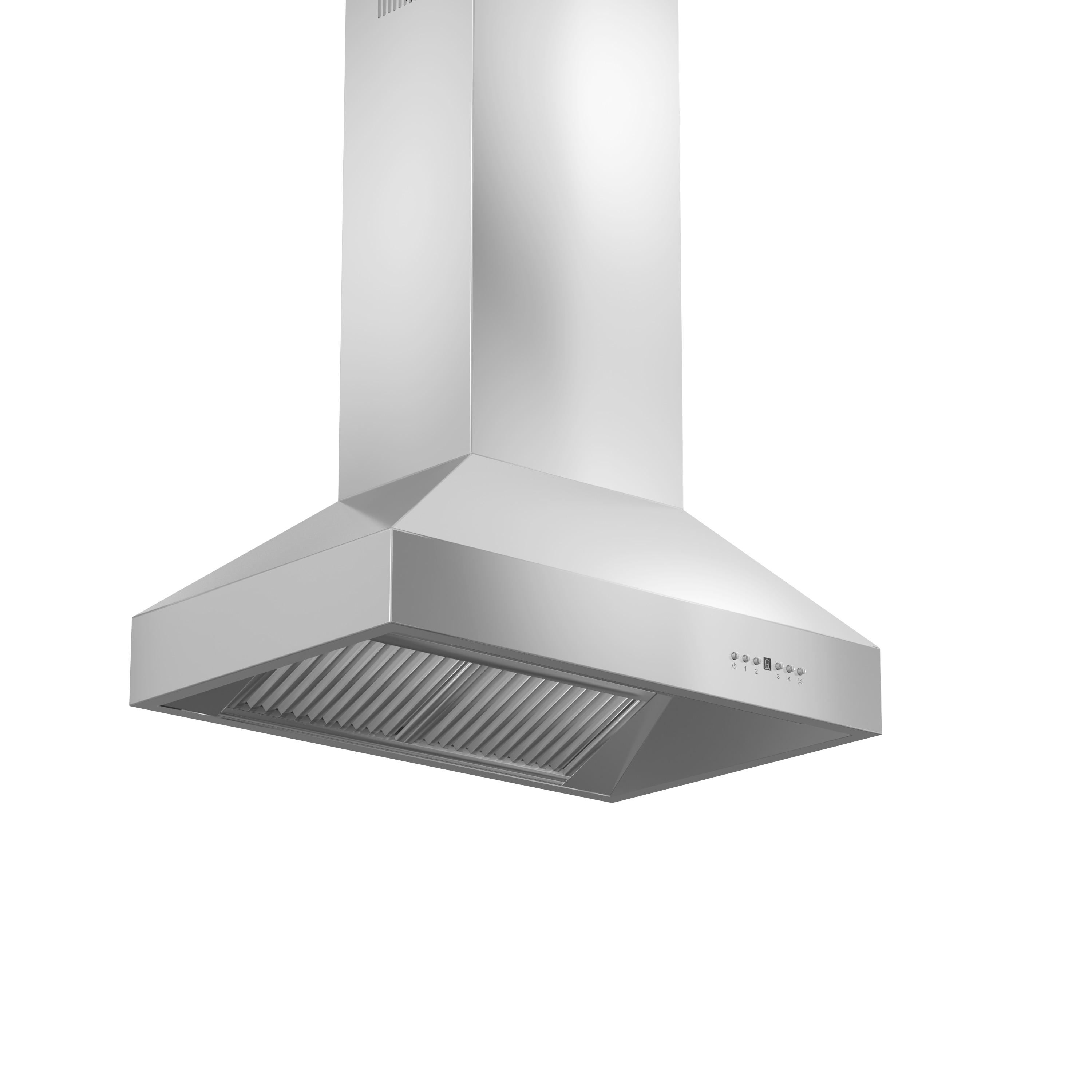 ZLINE 42 in. Professional Ducted Wall Mount Range Hood in Stainless Steel (697-42)