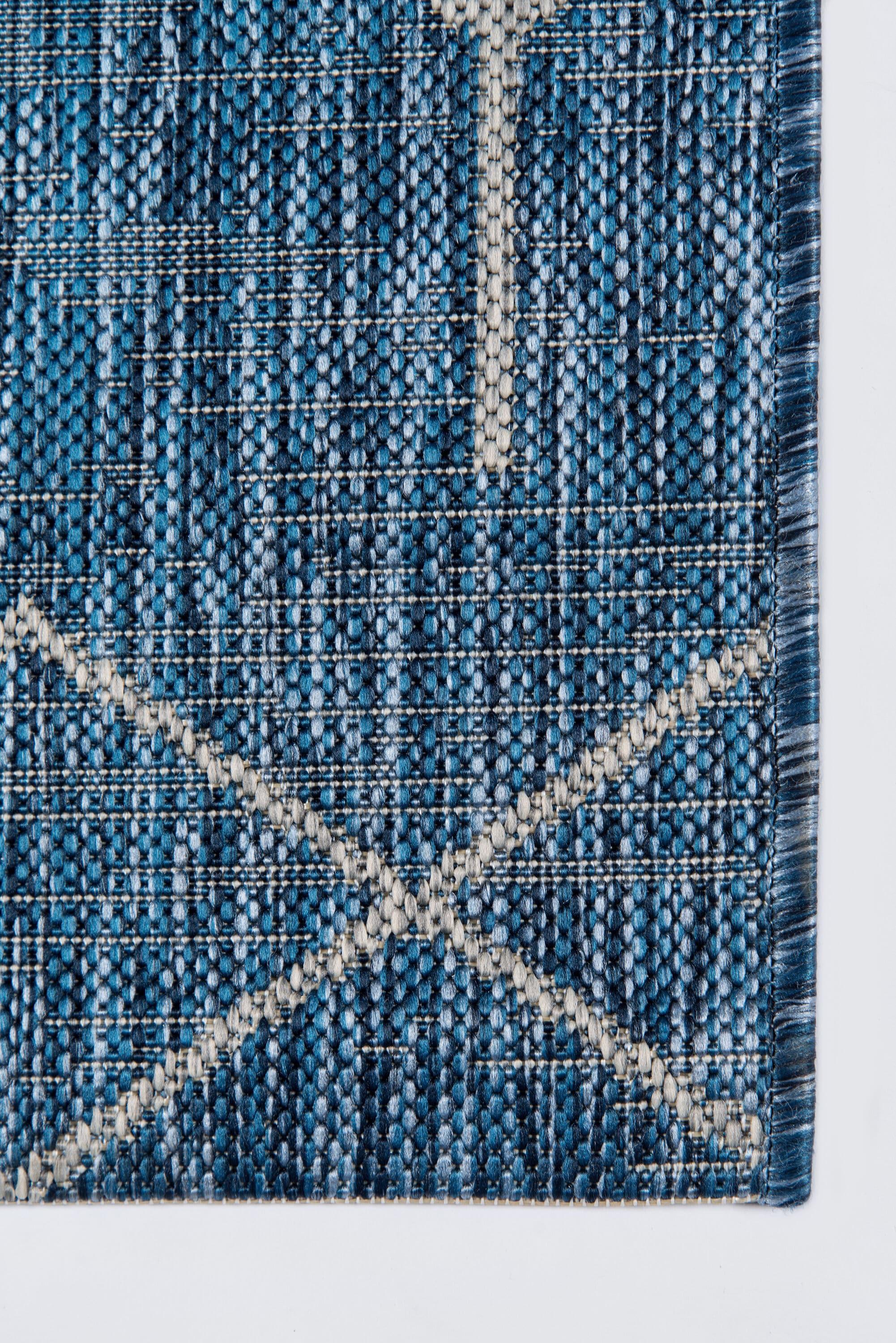Momeni Villa Monaco Blue/Gray Indoor/Outdoor Rug