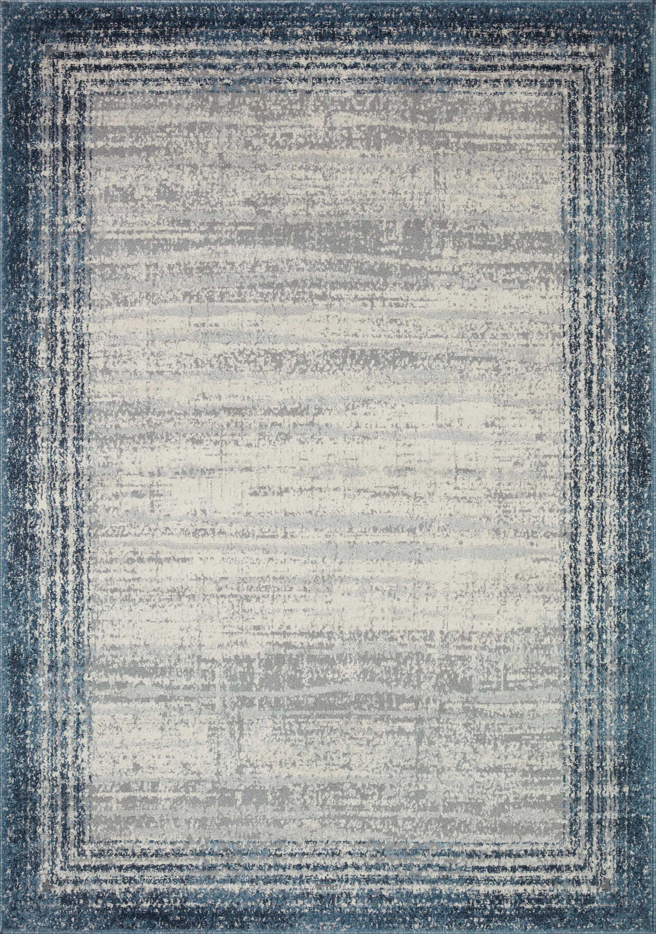 AUS-02 Pebble, Blue 6-7" x 9-2" Size Rug