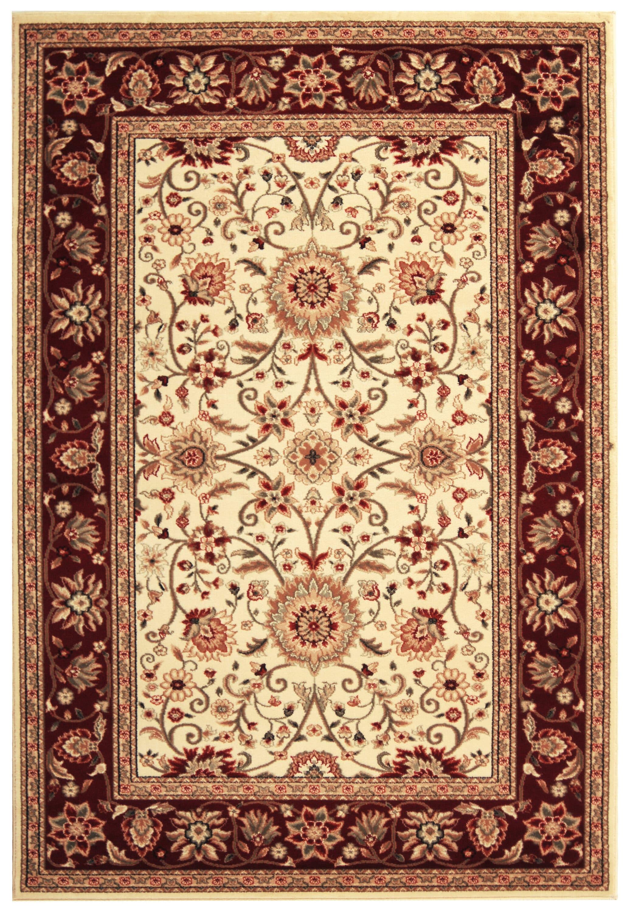 Lyndhurst LNH212 Power Loomed Area Rug - Ivory/Red - 4'x6' - Safavieh.