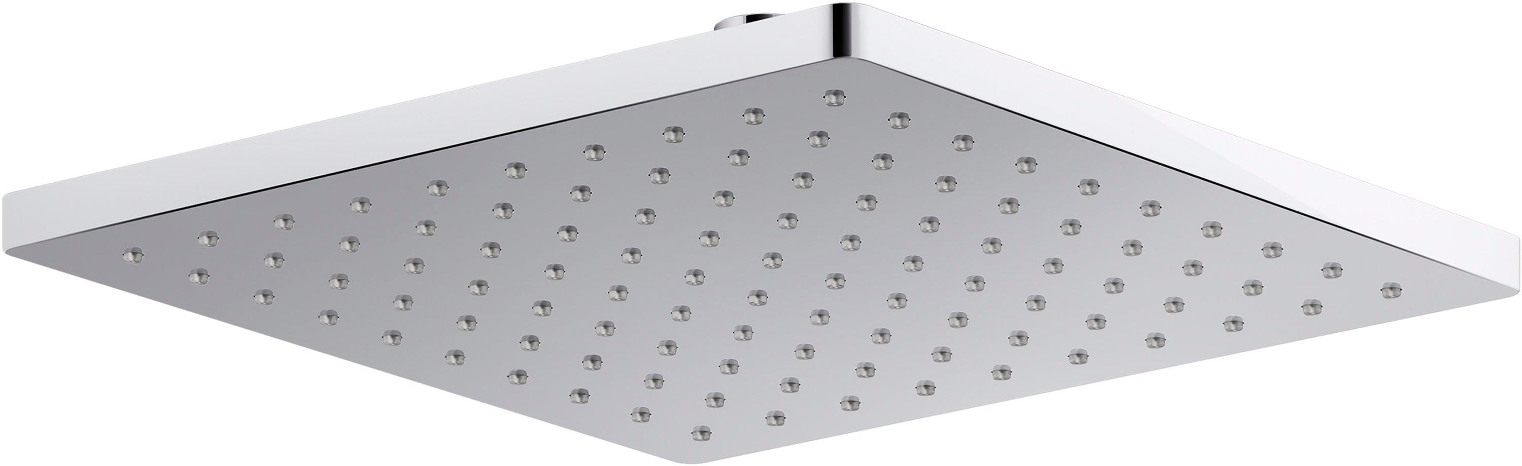 Honesty 10" Single-Function Wall or Ceiling-Mount Square Rainhead, Square Rain Showerhead 1.75 GPM