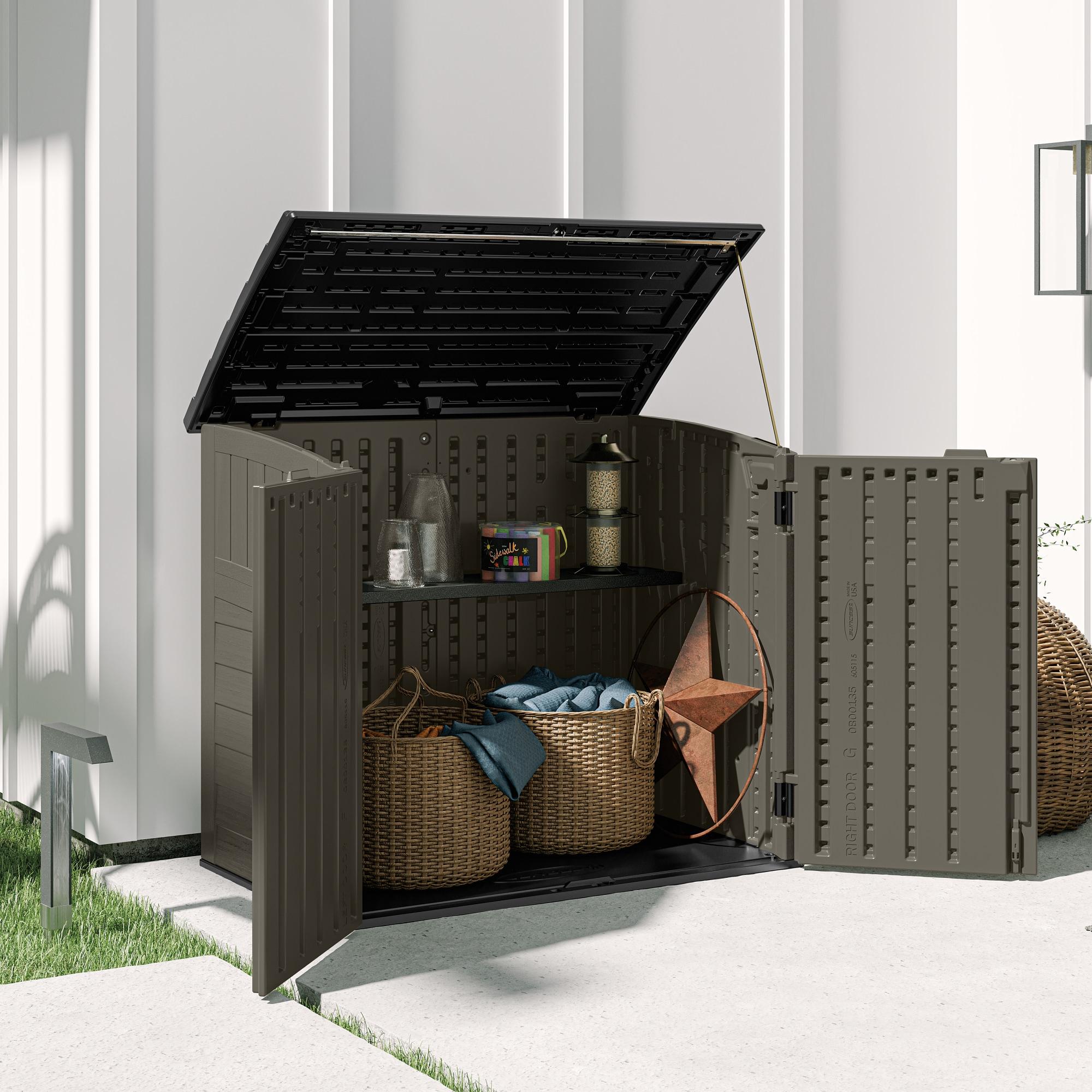 Suncast Suncast Outdoor Resin Horizontal Storage Shed