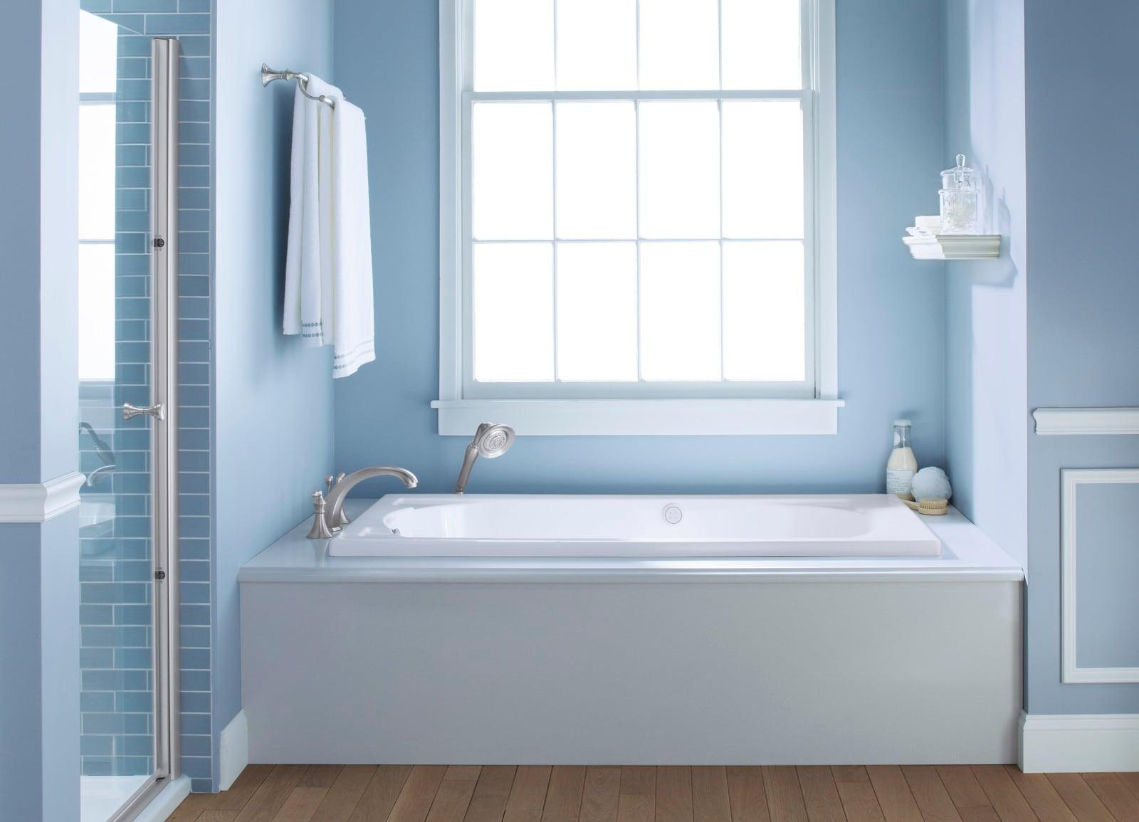 Devonshire® Deck-/Rim-Mount Bath Faucet Trim for High-Flow Valve with 8-15/16" Diverter Spoutut and Lever Handles, Valve Not Included