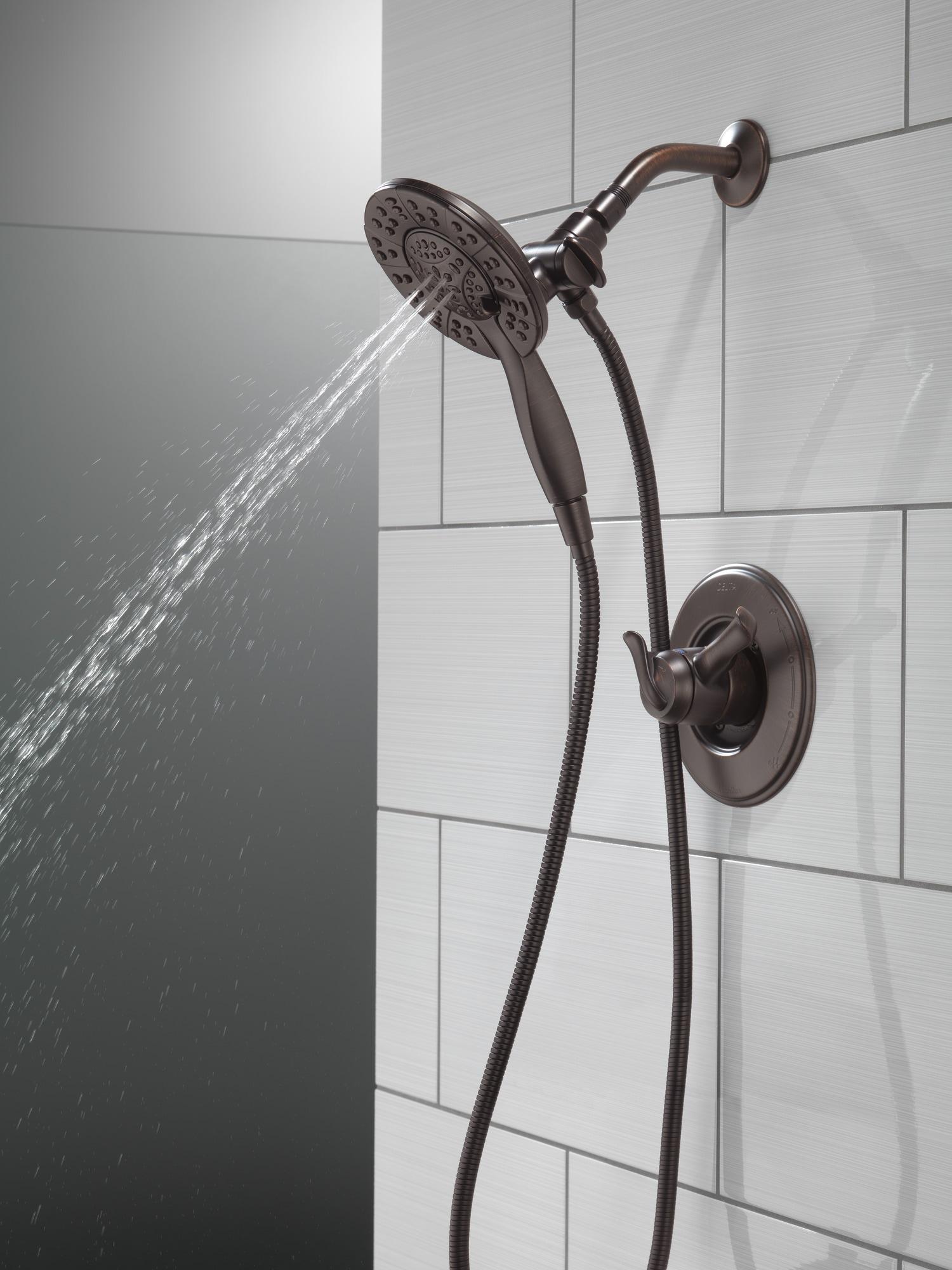In2ition 4-Setting Dual Shower Head with Handheld Spray, Hand Shower 1.75 GPM