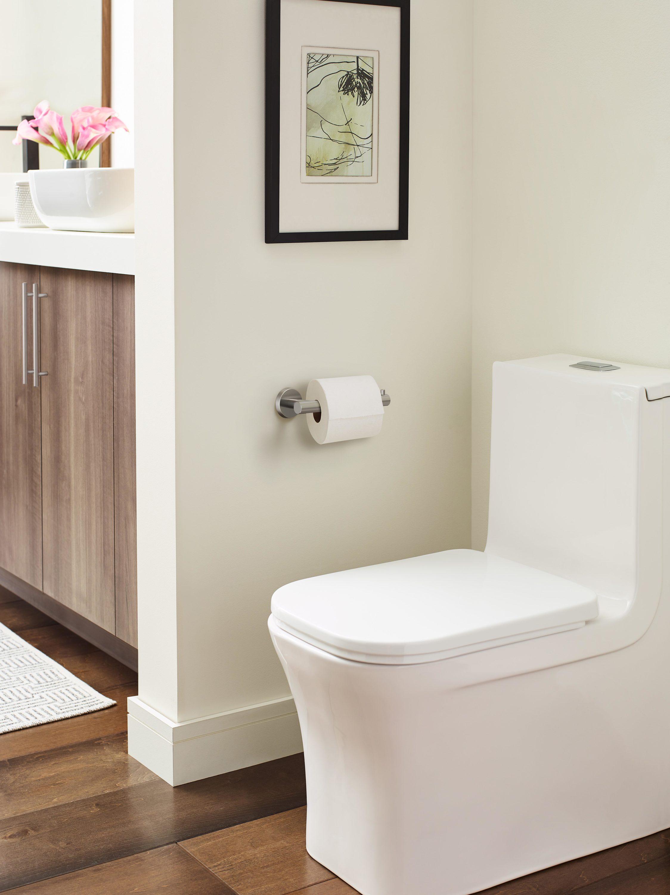 Amerock Arrondi Stainless Steel Single Post Toilet Paper Holder