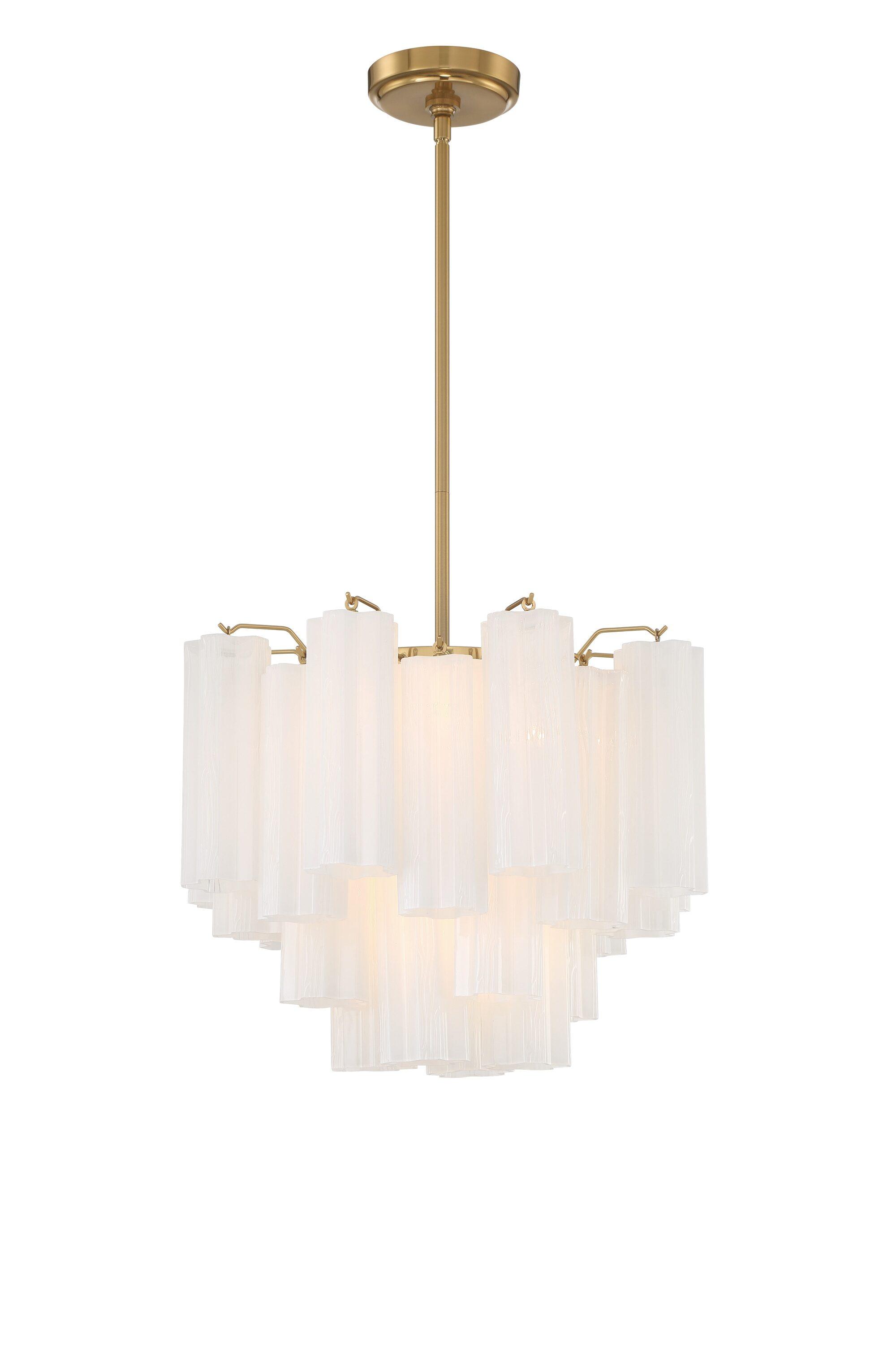 Crystorama Lighting Addis 4 - Light Chandelier in  Aged Brass