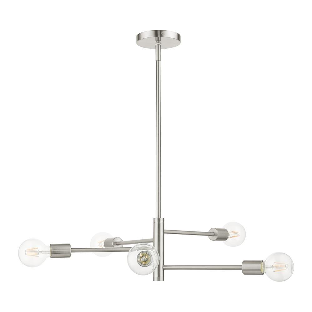 Livex Lighting - Bannister - 5 Light Chandelier in Mid Century Modern Style - 24