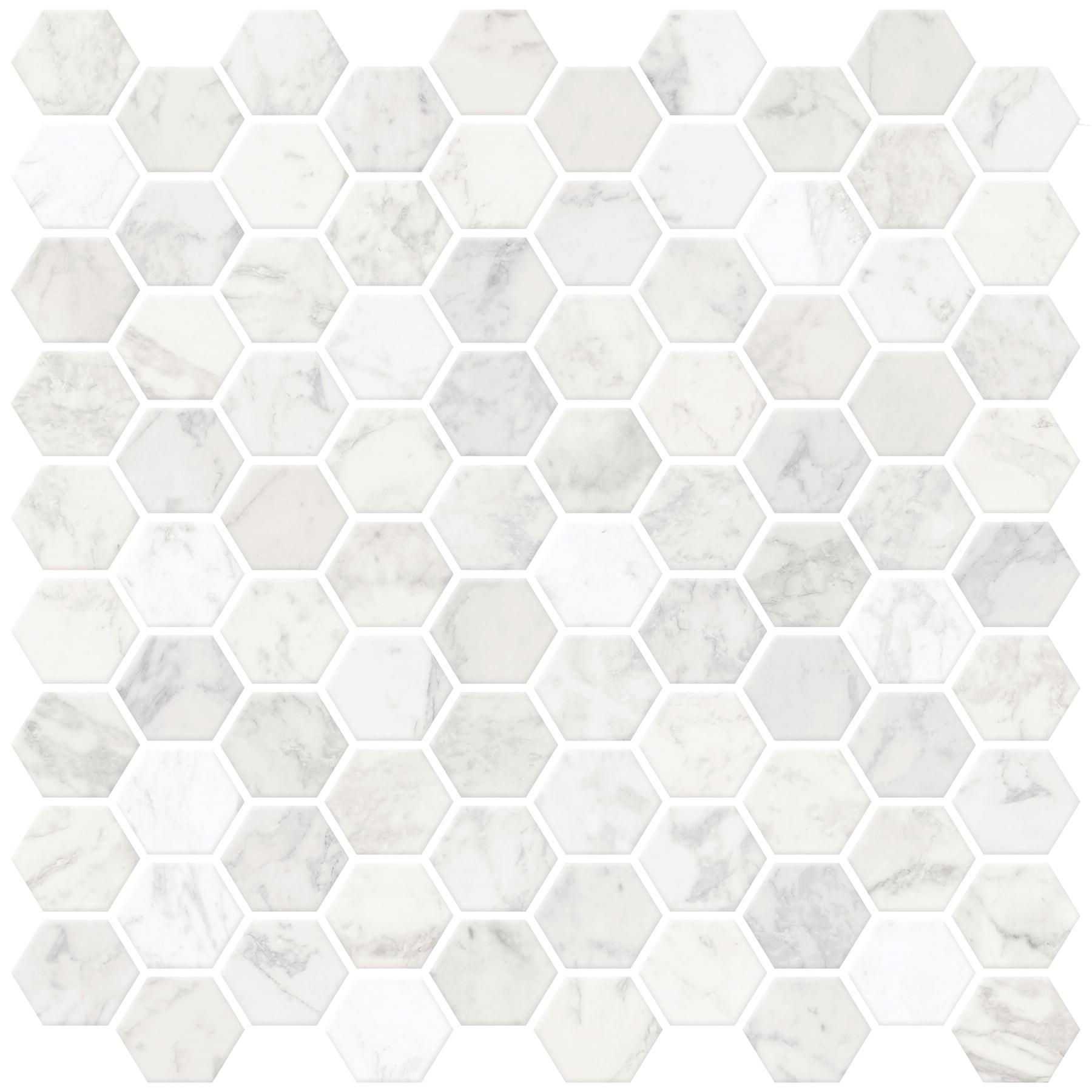 1'' W x 1'' L PVC Peel and Stick Mosaic Tile