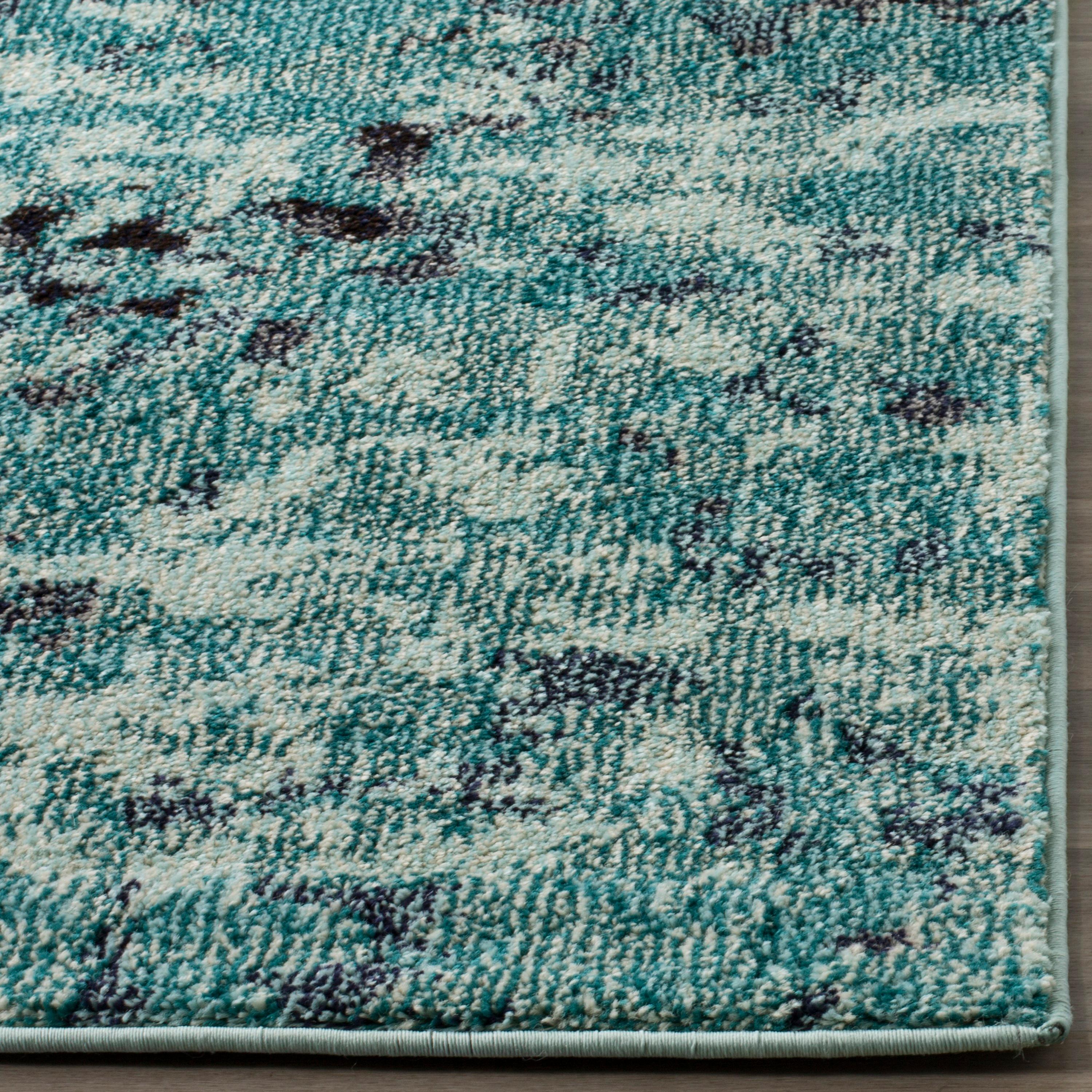 Monaco MNC225 Power Loomed Indoor Accent Rug - Light Blue/Multi - 3'x5' - Safavieh