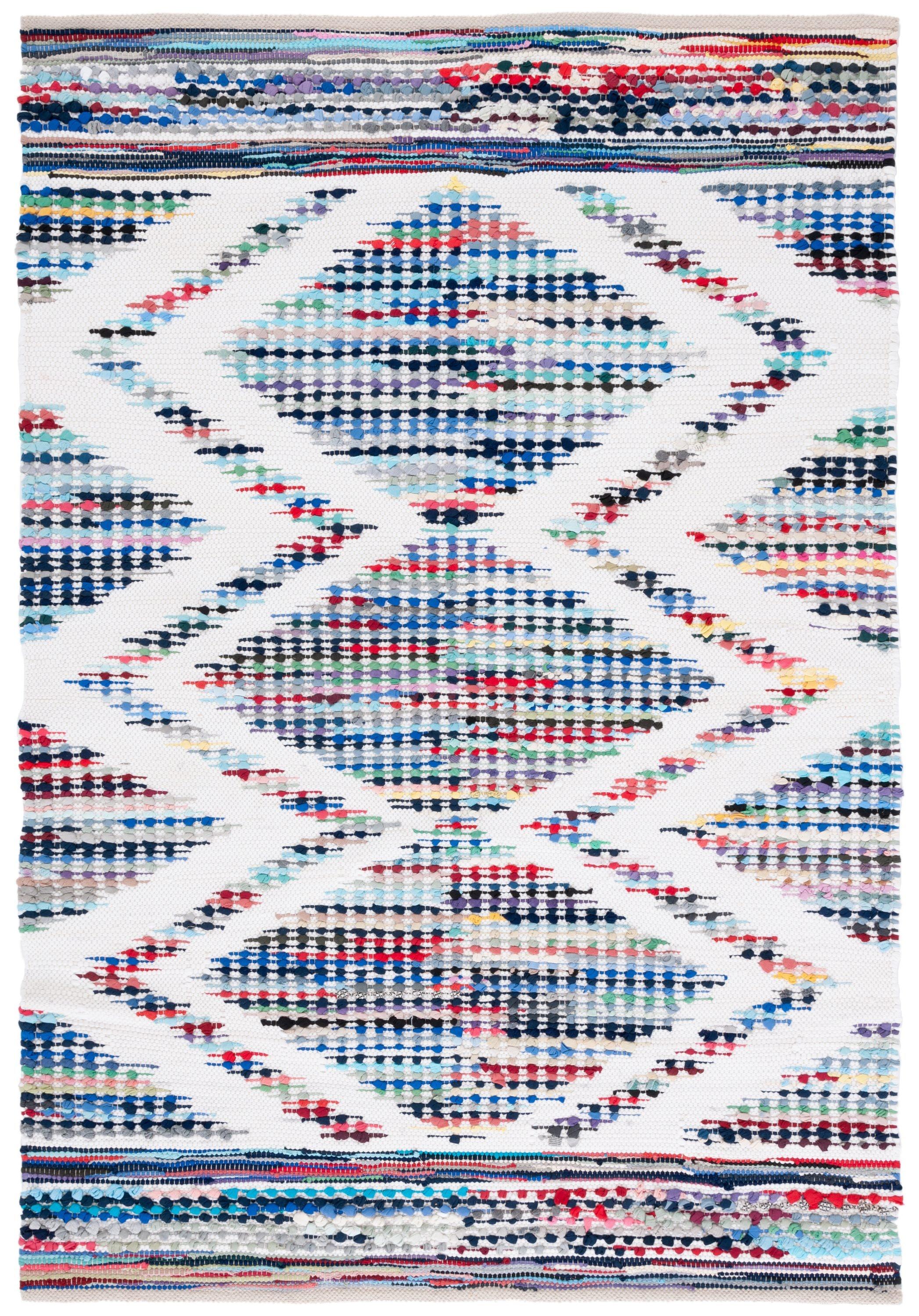Montauk MTK817 Hand Woven Area Rug - Ivory/Blue - 5'x8' - Safavieh.