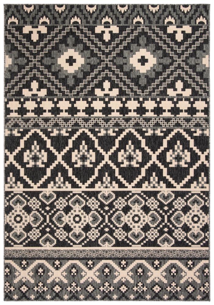 Veranda VER097 Power Loomed Indoor/Outdoor Area Rug - Grey/Beige - 8'x10' - Safavieh.