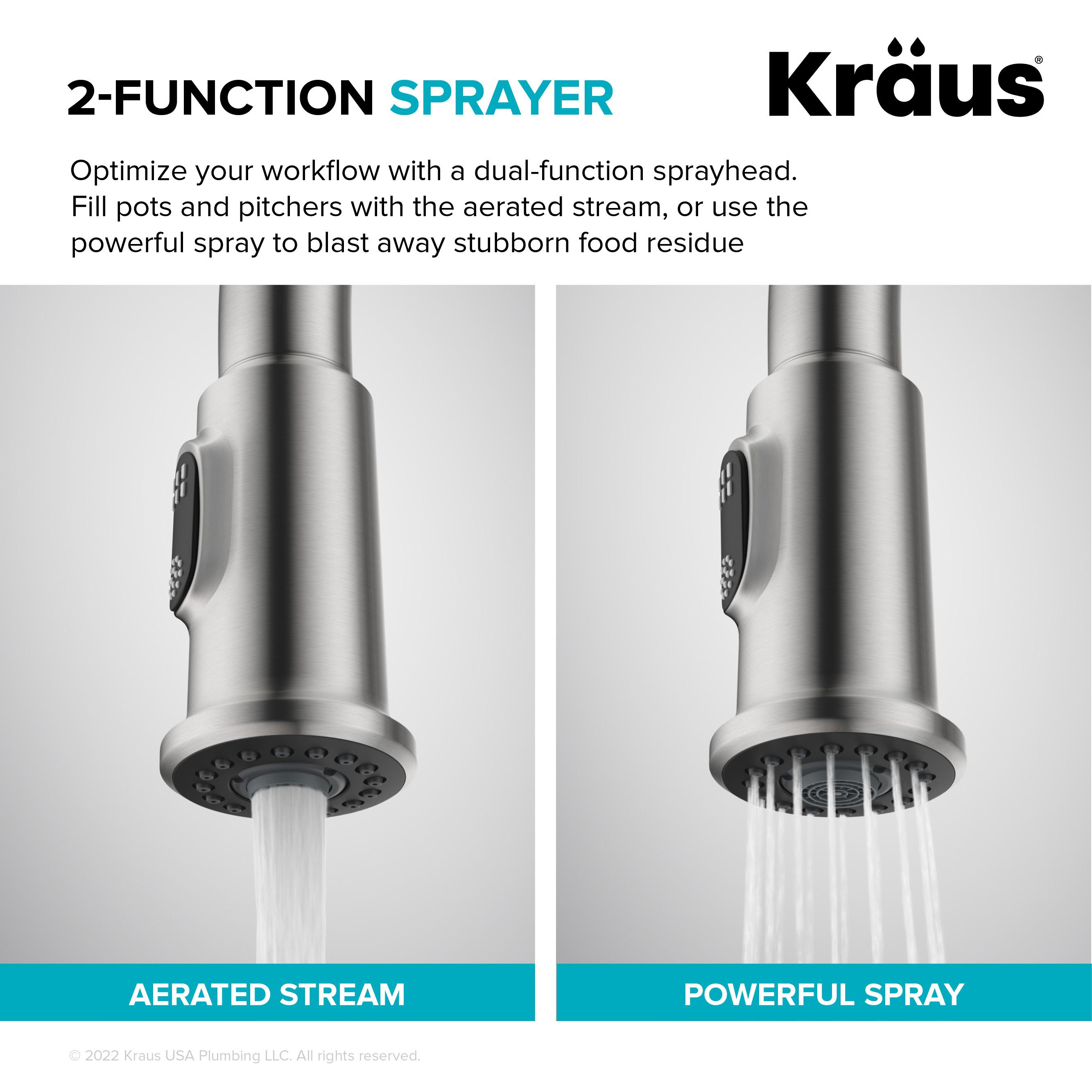 KRAUS Allyn Pull-Down Single Handle Kitchen Faucet