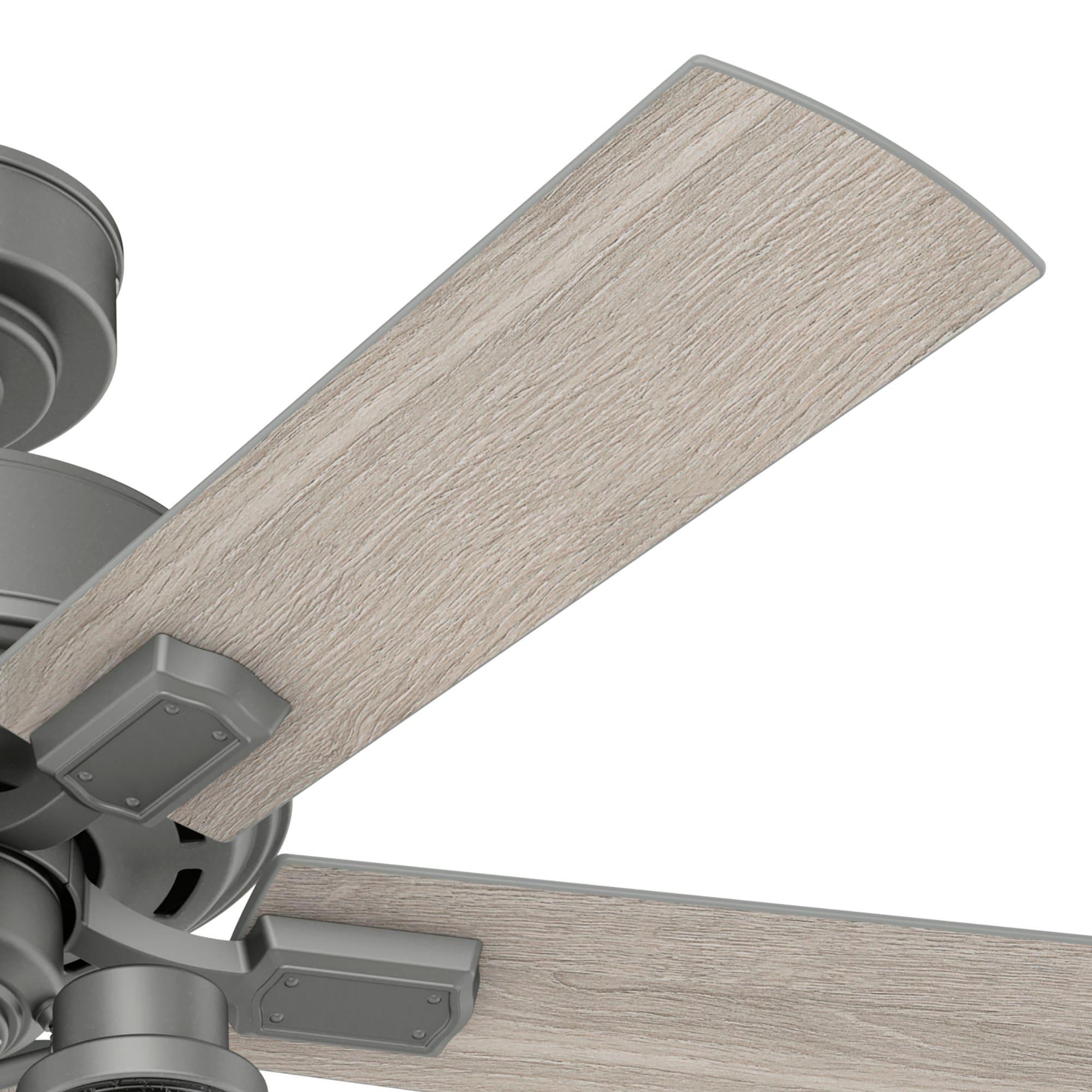 Hunter Fan 44" Hartland 5 - Blade Modern Farmhouse Indoor Ceiling Fan with Lights and Pull Chains