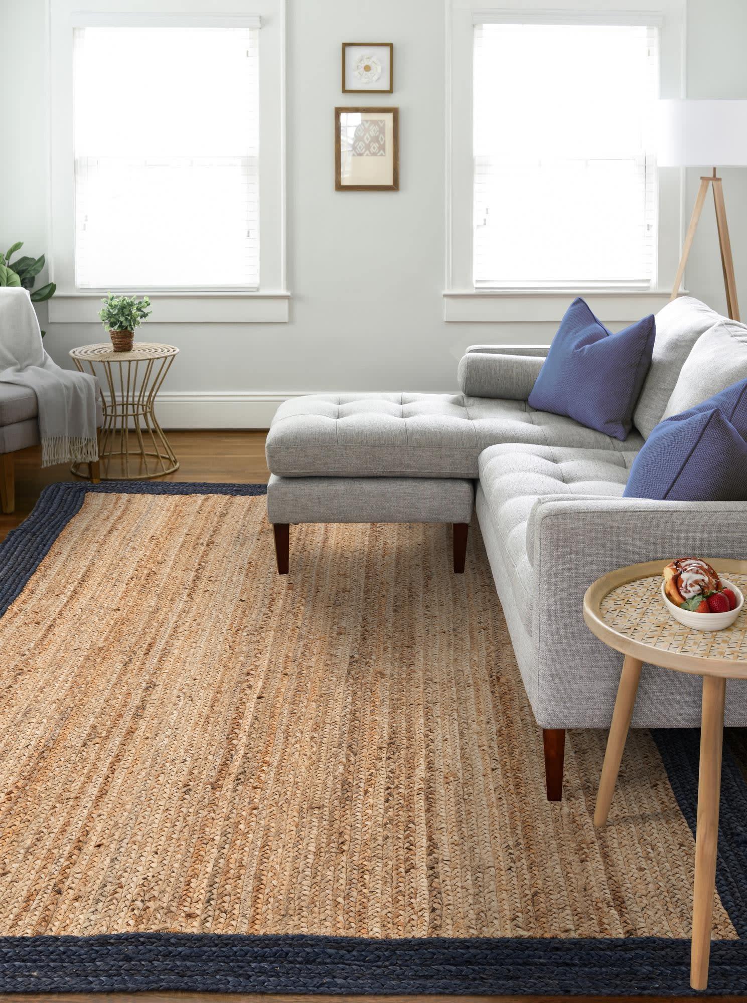 Unique Loom 4' 1 x 6' 1 Goa Braided Jute Rectangle Area Rug