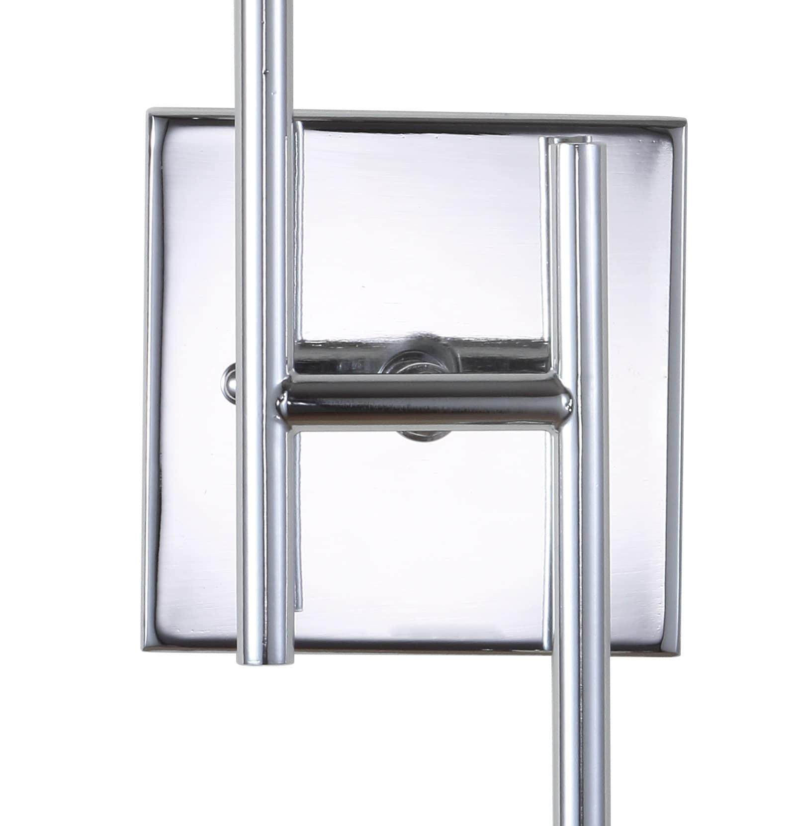 JONATHAN Y Turing 18.7" 2-Light Metal LED Wall Sconce, Chrome