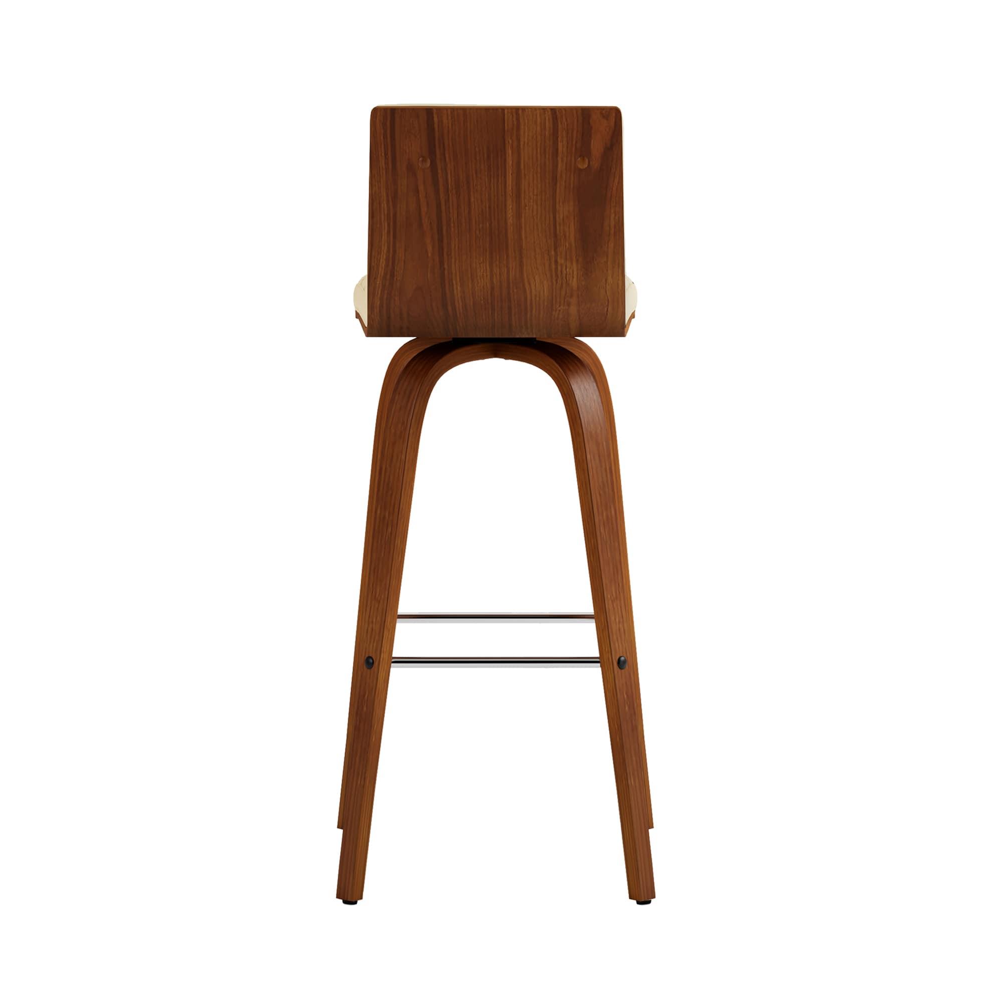 Hiram Solid Wood Swivel Bar & Counter Stool