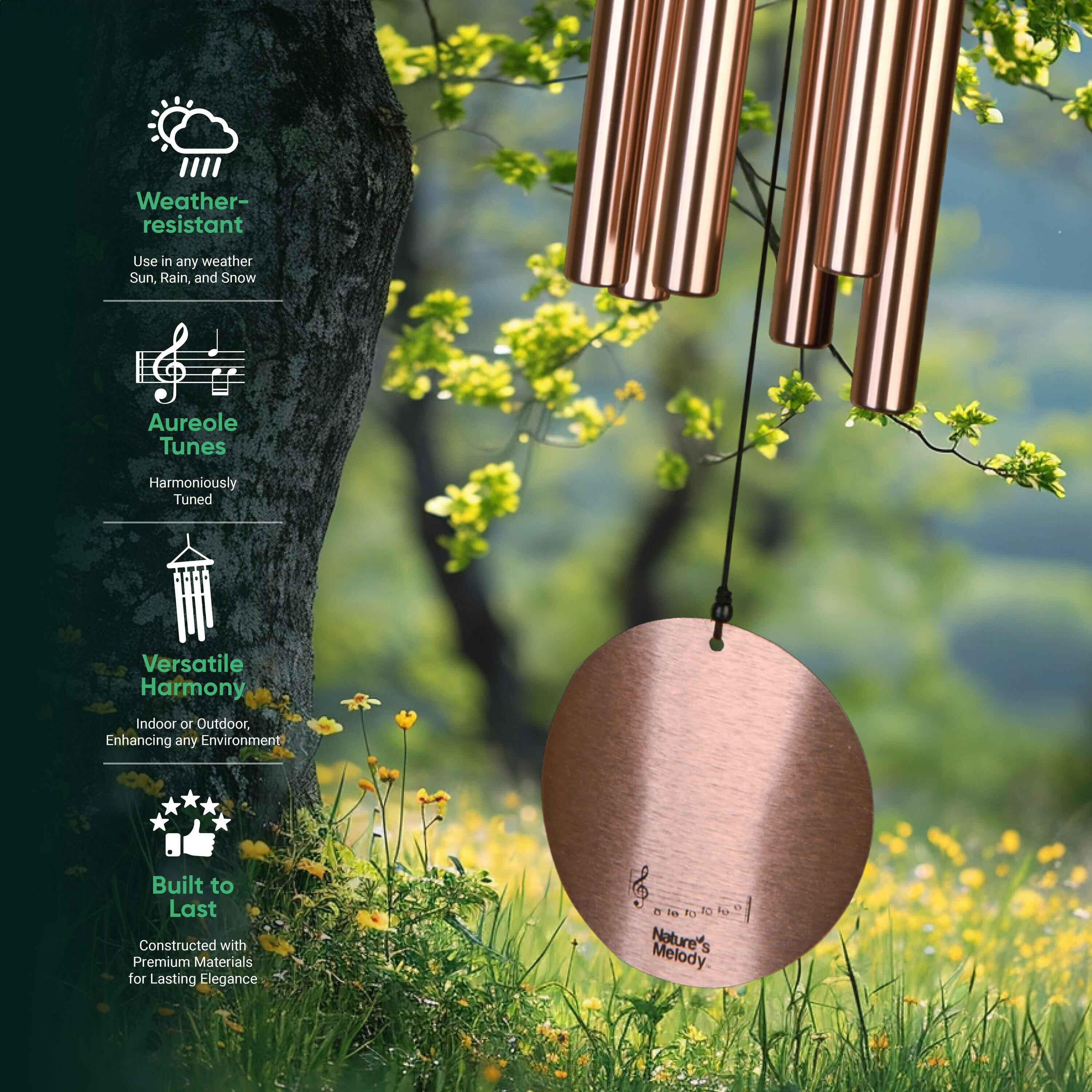 Nature's Melody Nature's Melody Tuned 6-Tube Outdoor Wind Chimes