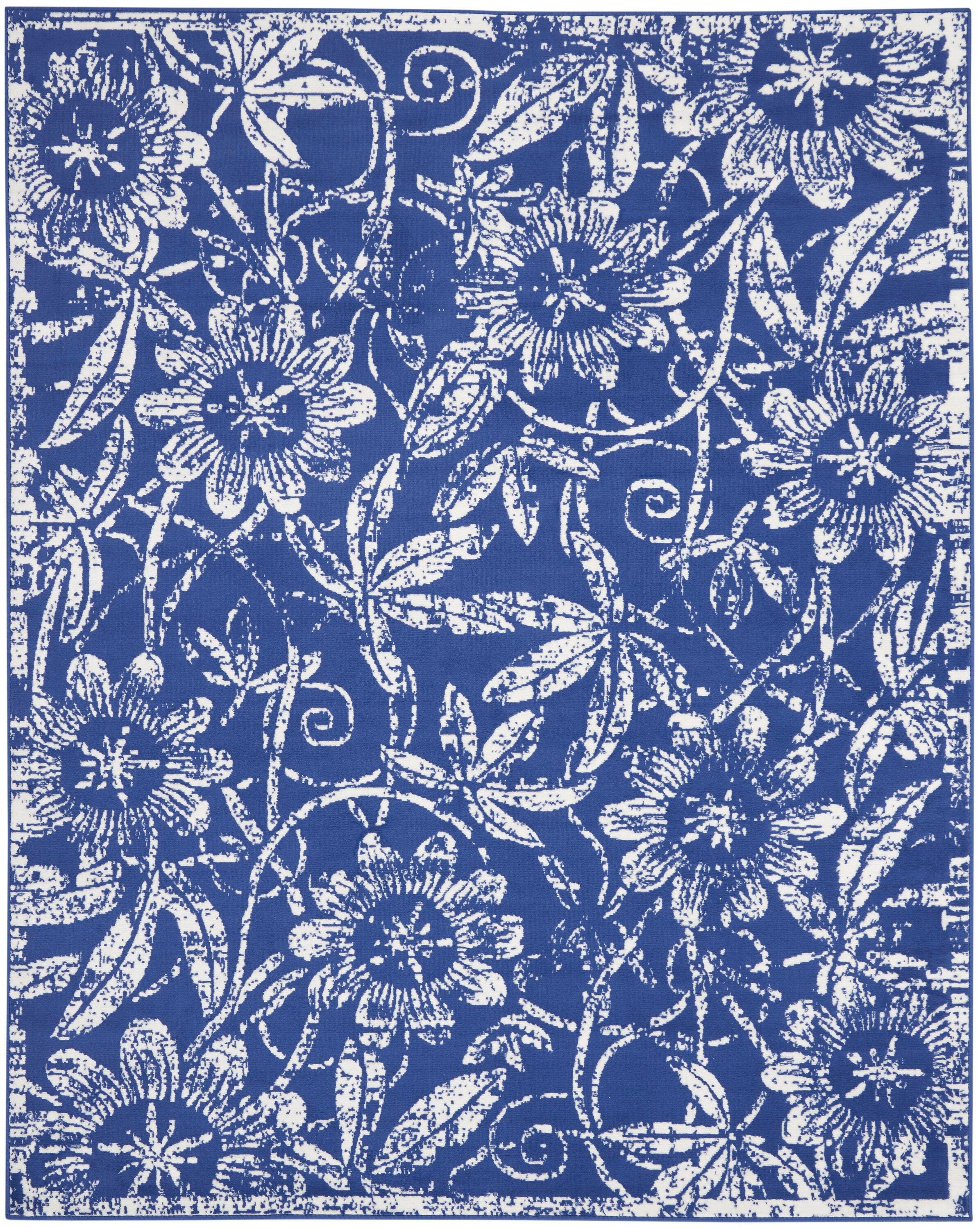 Nourison Whimsicle WHS05 Indoor only Area Rug - Navy 7' x 10'