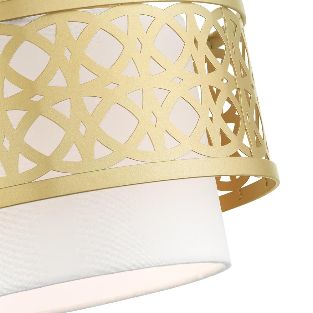 Livex Lighting Calinda 1 - Light Semi-Flush Mount in  Soft Gold