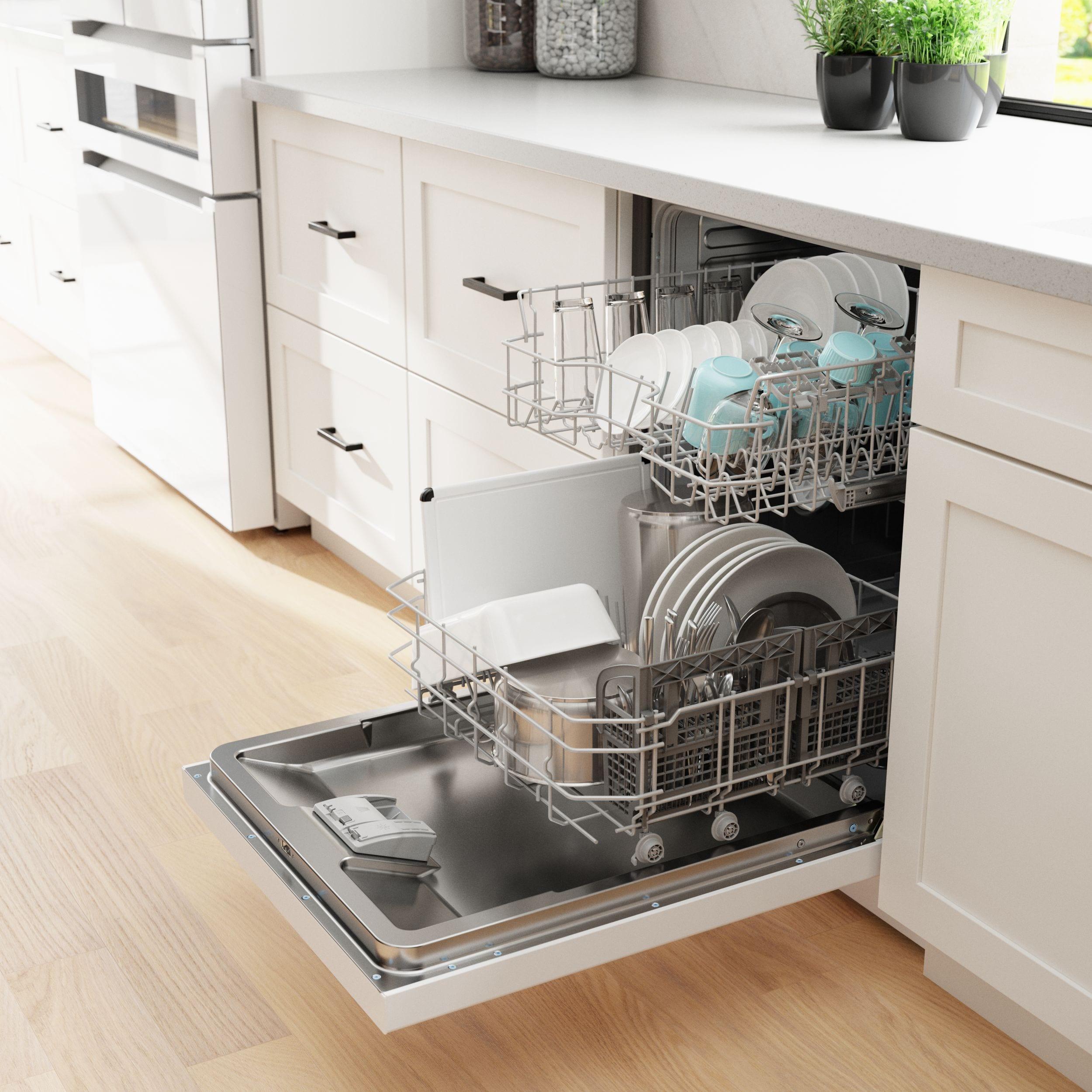 100 Series 24" Front Control Built-In Dishwasher with Hybrid Tub