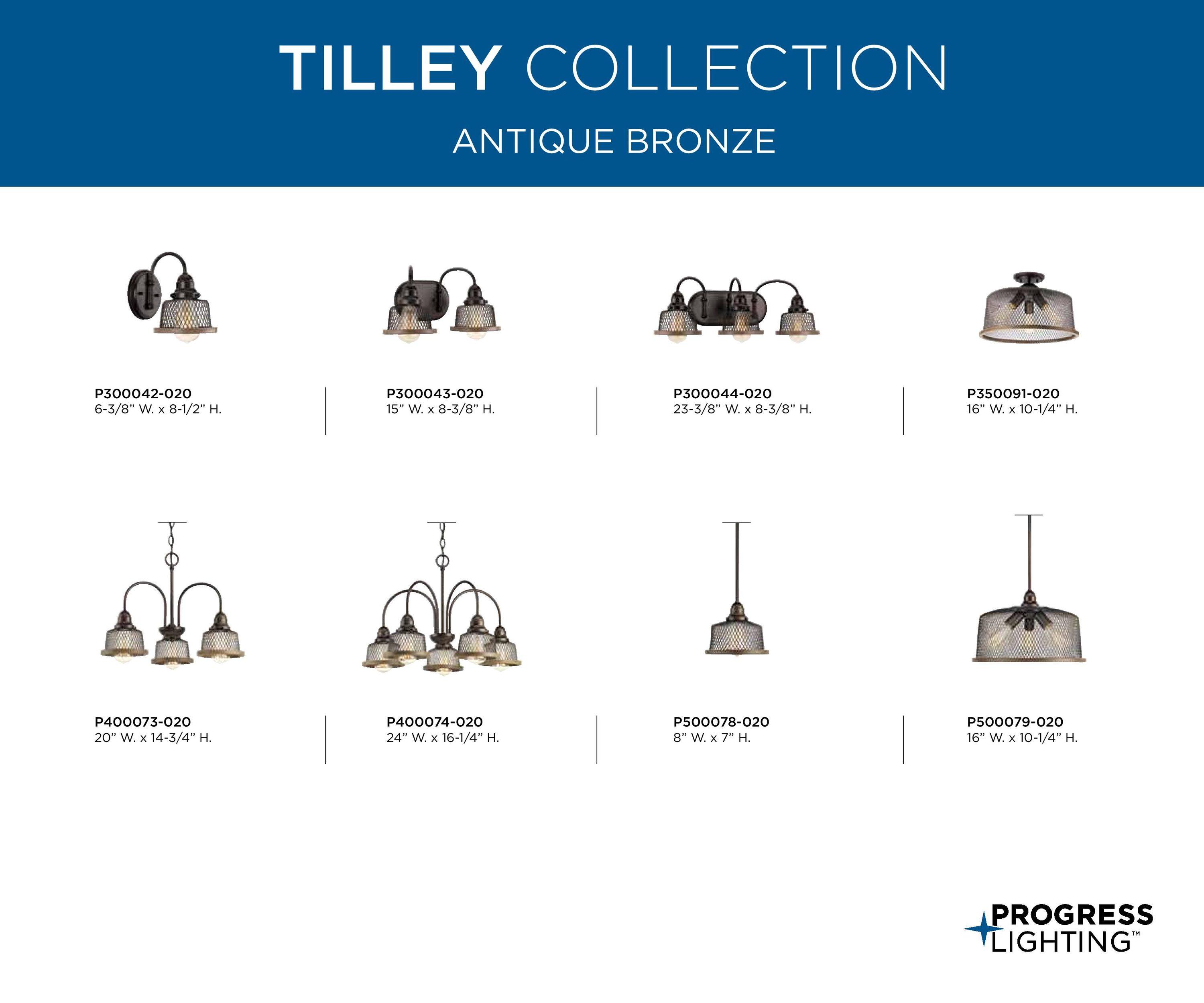 Tilley Collection One-Light Brushed Nickel Coastal Pendant Light