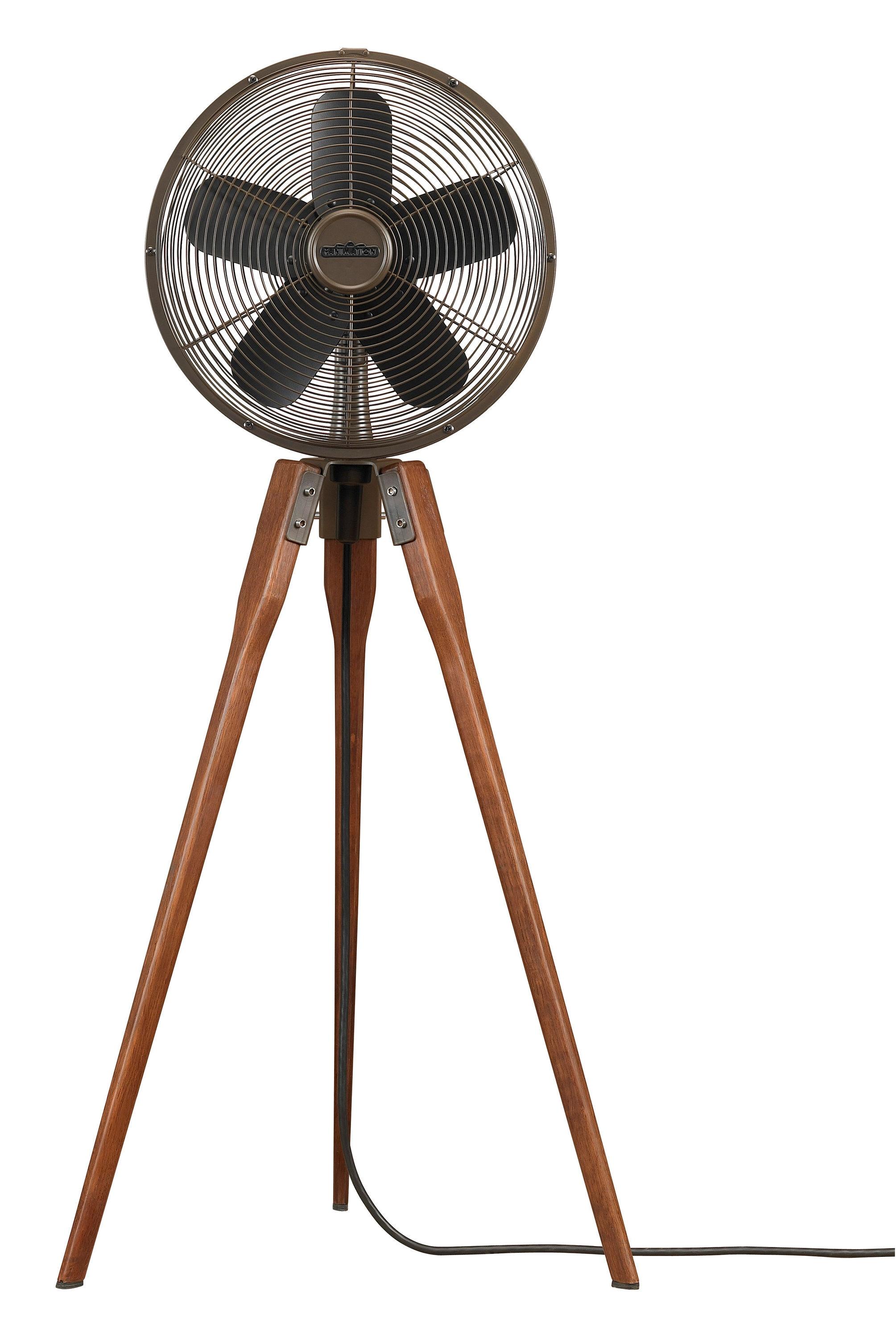 Wood Tripod Floor Fan