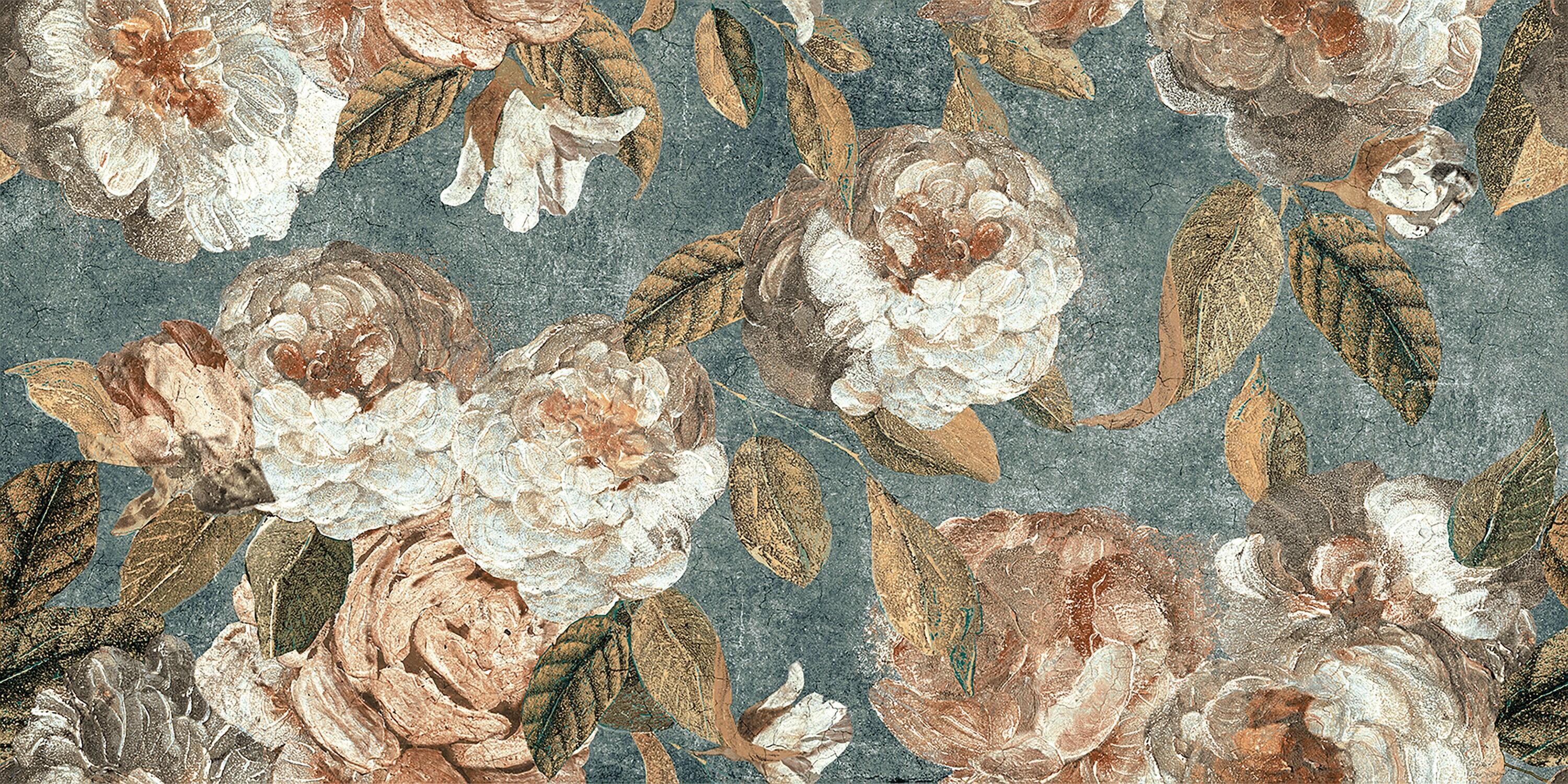 Merola Tile Parete Fiori 24" x 47" Porcelain Natural / Floral Wall & Floor Tile