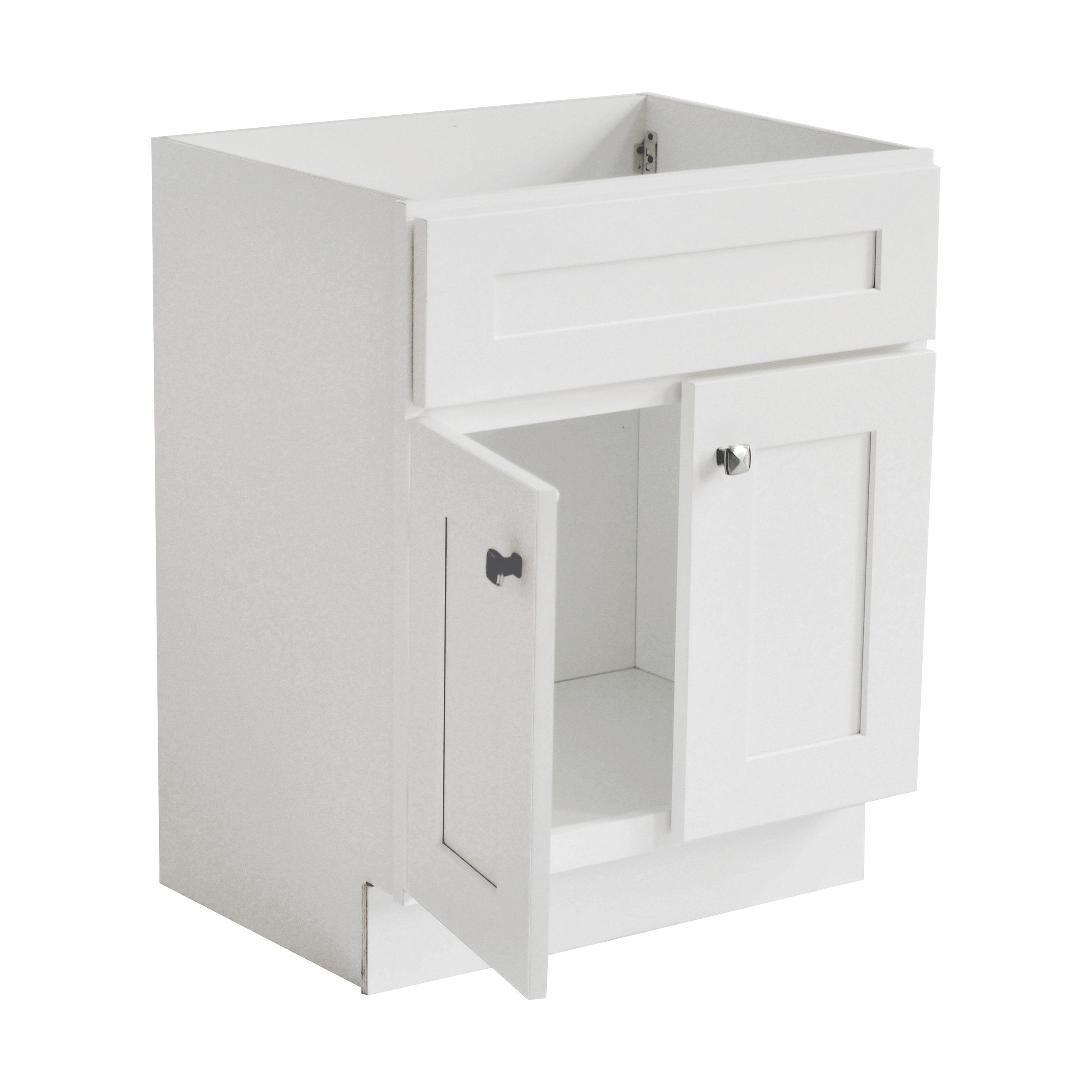 Brookings 24 Inch Bathroom Vanity, Ready to Assemble, Solid Wood, Sherwin Williams – Design House, 587063