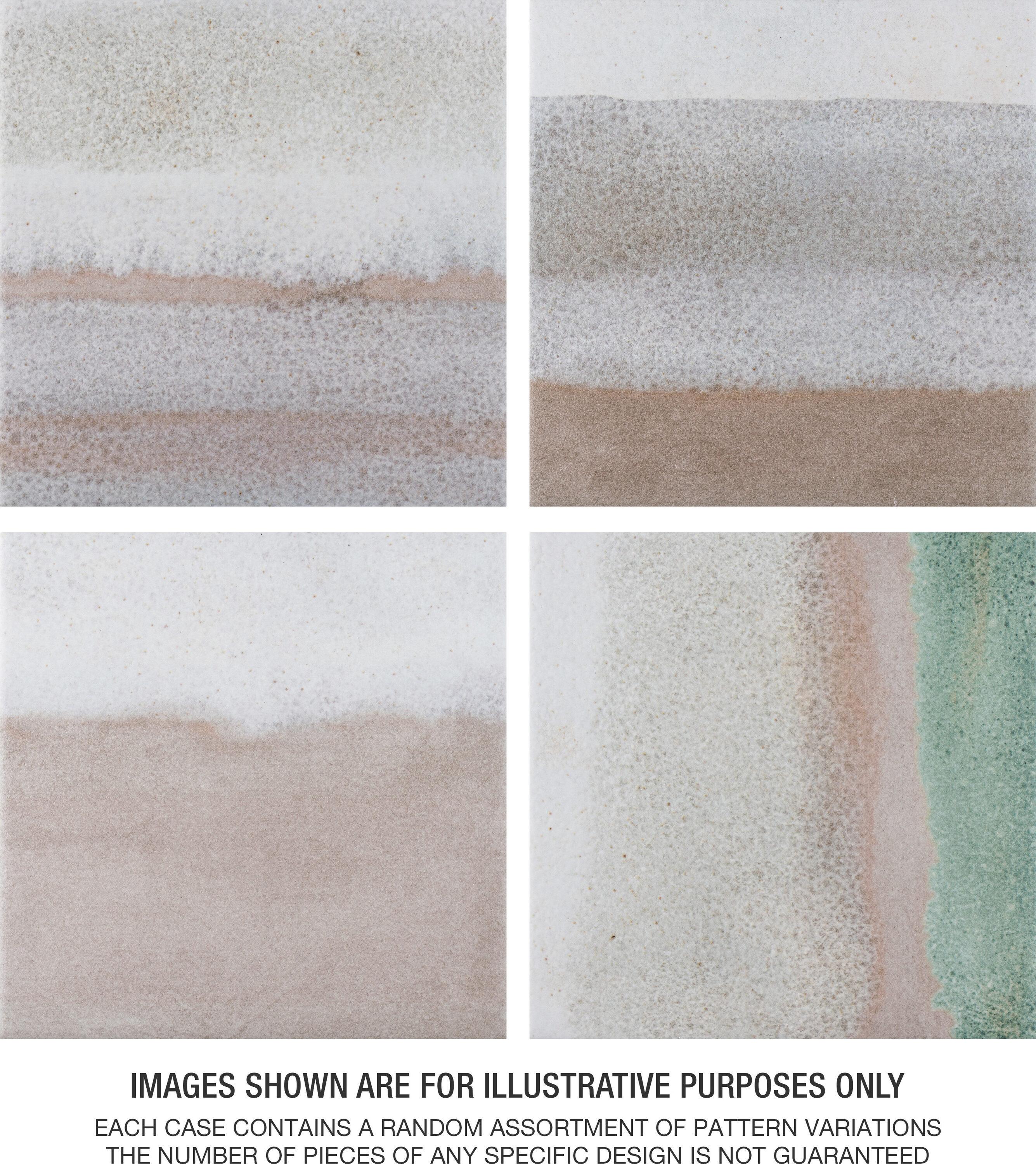 Matter Canvas 6" x 6" Porcelain Stone Look Floor and Wall Tile