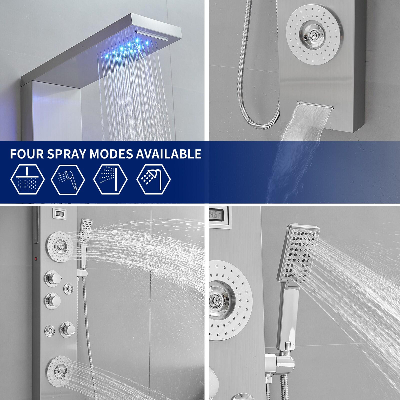 51.57'' Shower Panel with Fixed Shower Head