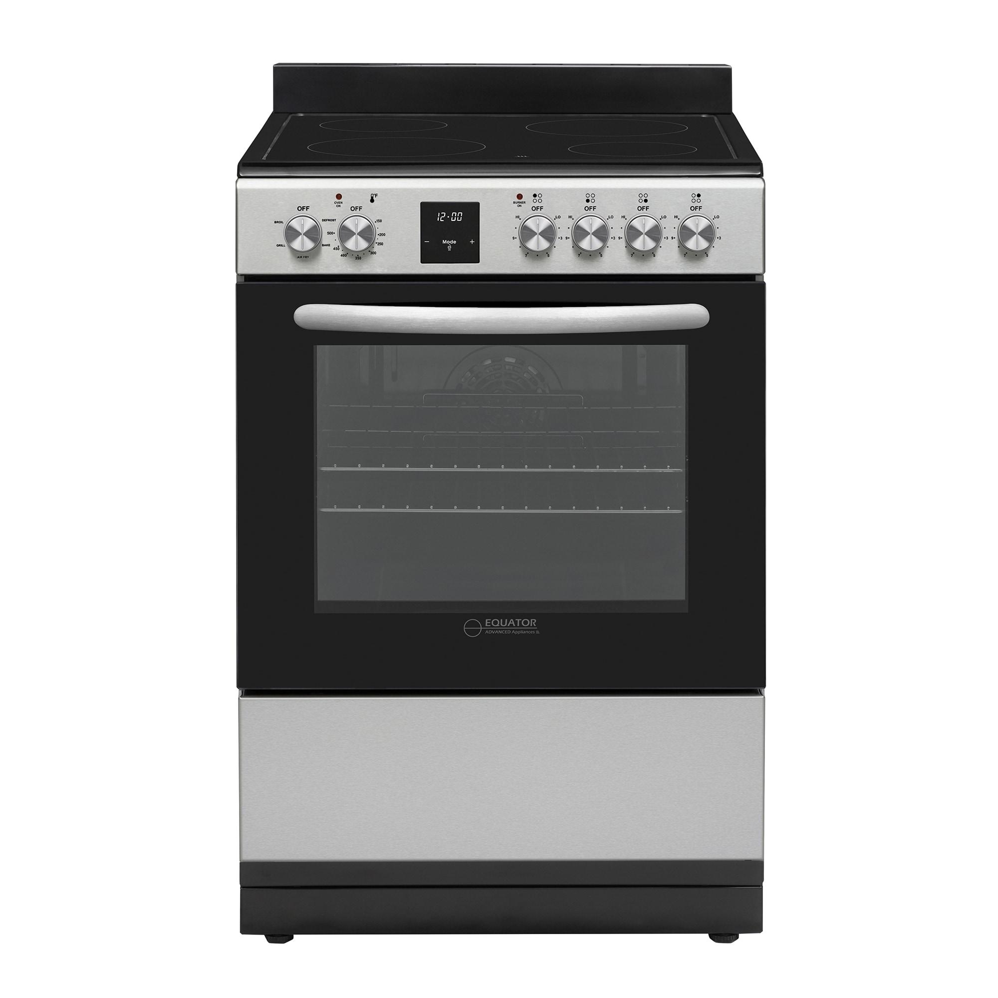 Equator Advanced Appliances Equator 24 Freestanding Electric Cooking Range in Stainless with Convection Oven