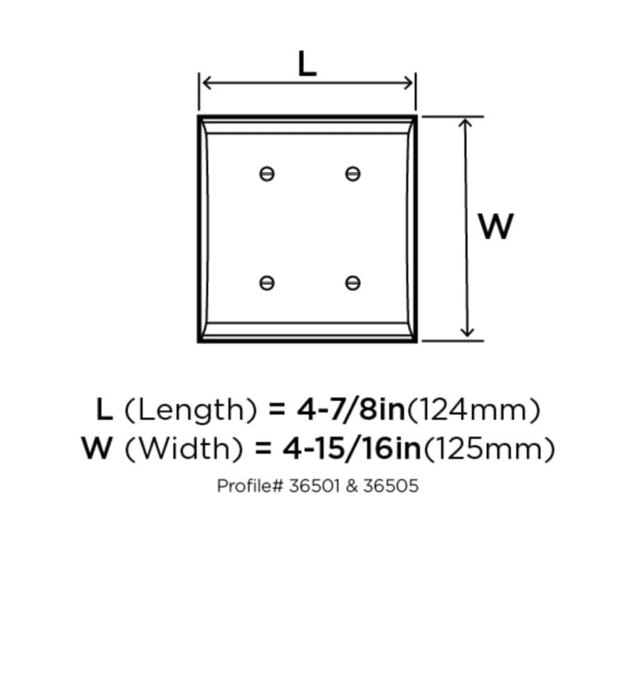 Amerock Candler 2 Rocker Satin Nickel Wall Plate