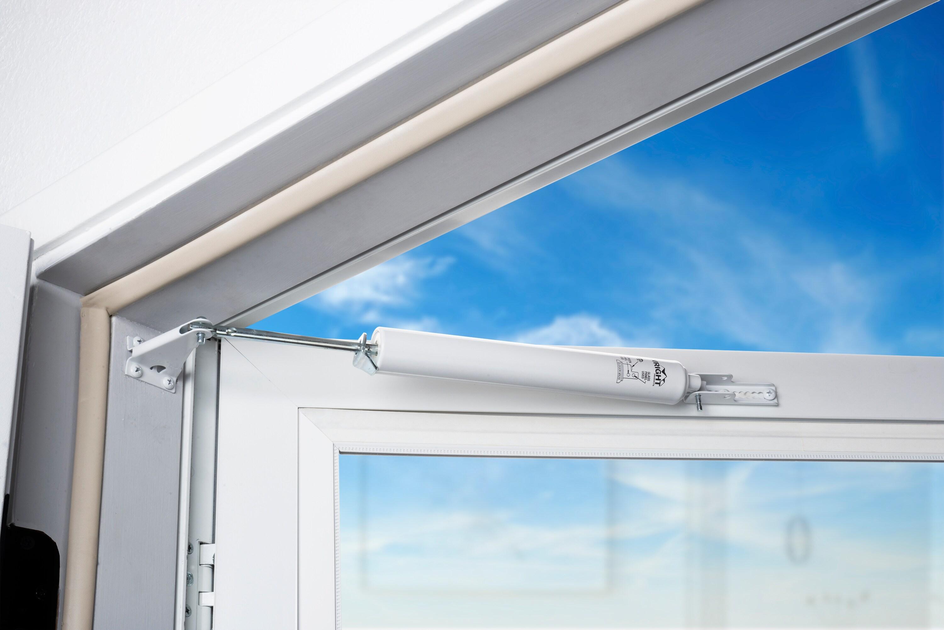 Wright V820AWH Grade 1, Size 4, White Aluminum Pneumatic Door Closer