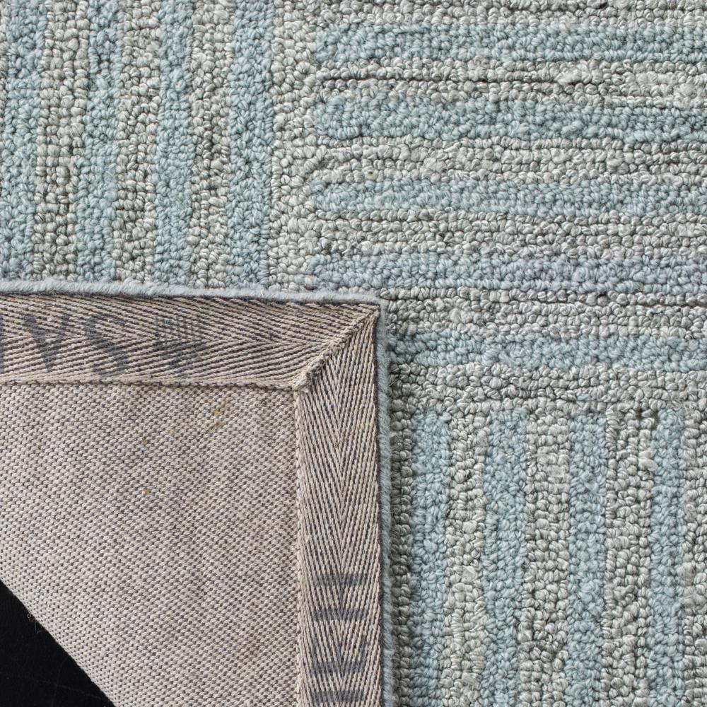 Abstract ABT602 Handmade Indoor Area Rug - Blue/Grey - 6'x6' - Safavieh