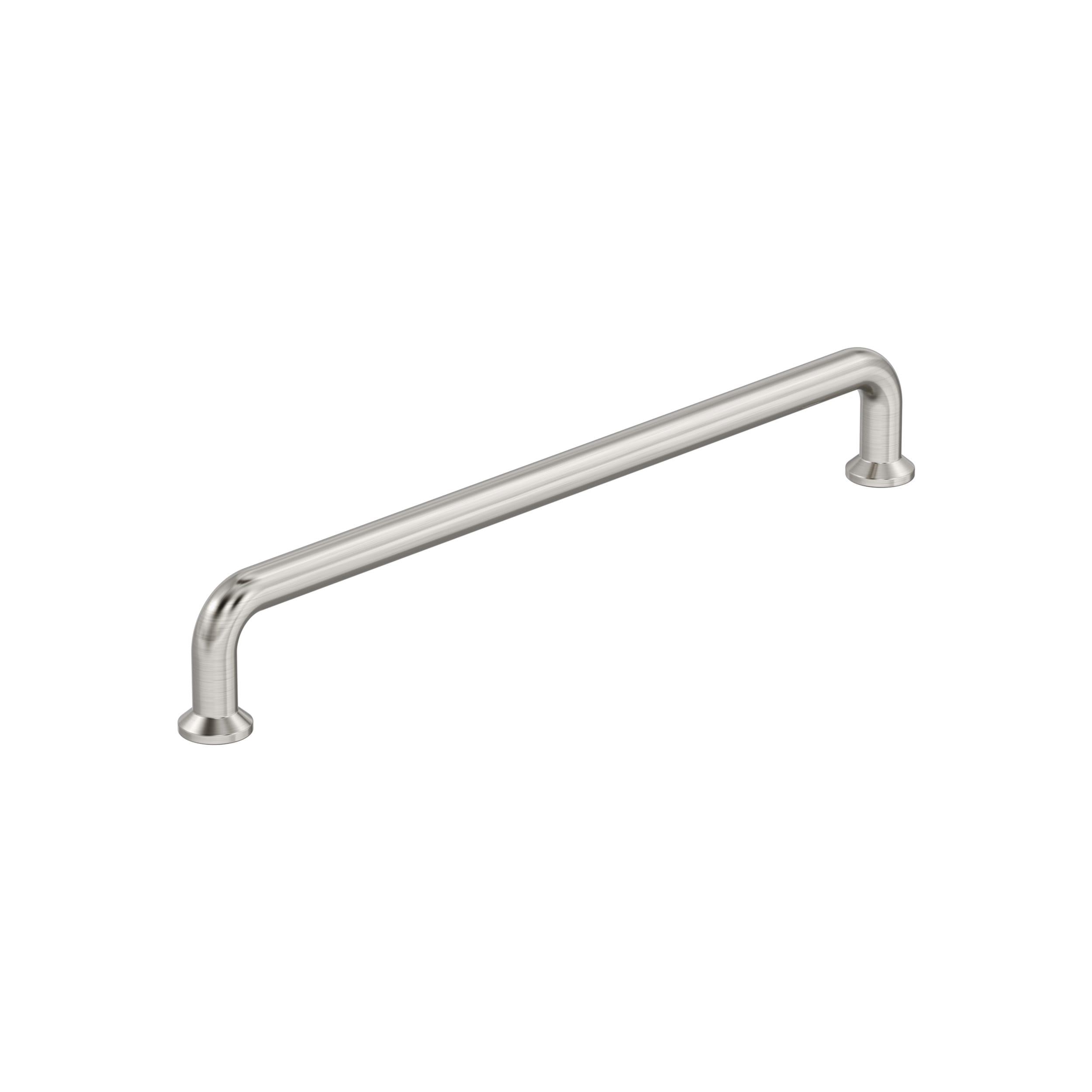 Amerock Factor 8-13/16 inch (224mm) Center-to-Center Satin Nickel Cabinet Pull