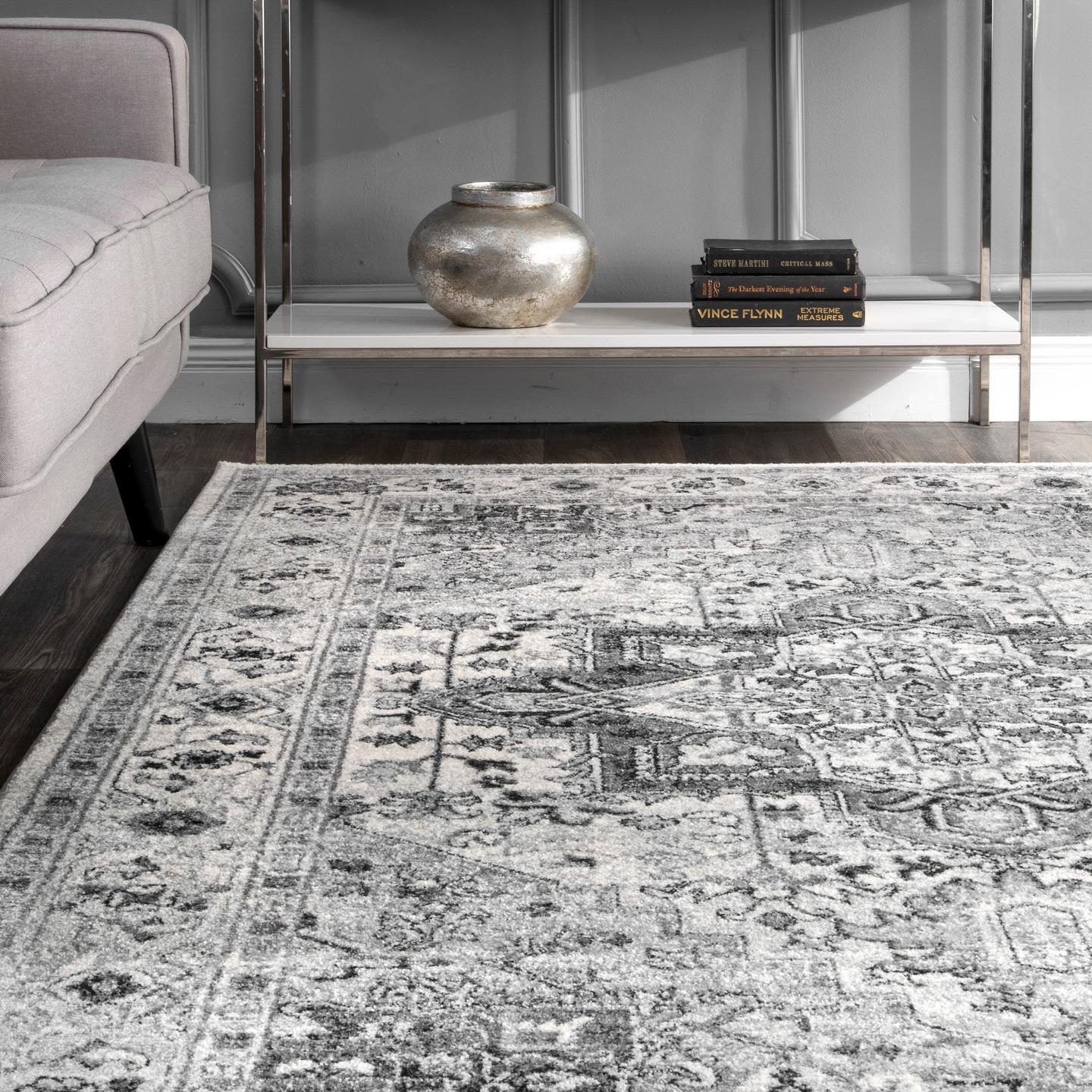 nuLOOM Vonda Fancy Persian Area Rug, 5' x 7' 5", Gray