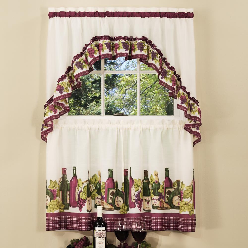 Chardonnay Kitchen Curtain & Swag Set, 1 Each