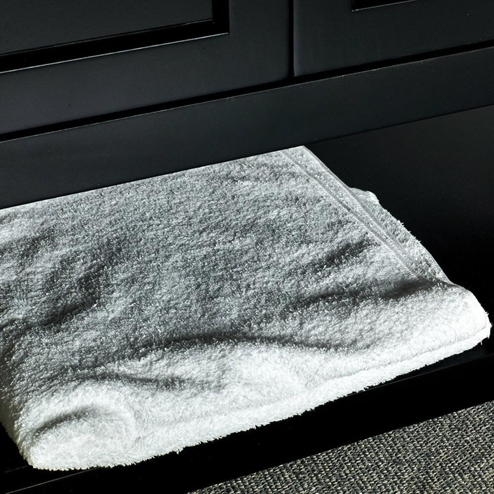 Fresca Manchester 42-in Black Undermount Single Sink Bathroom Vanity with White Quartz Top