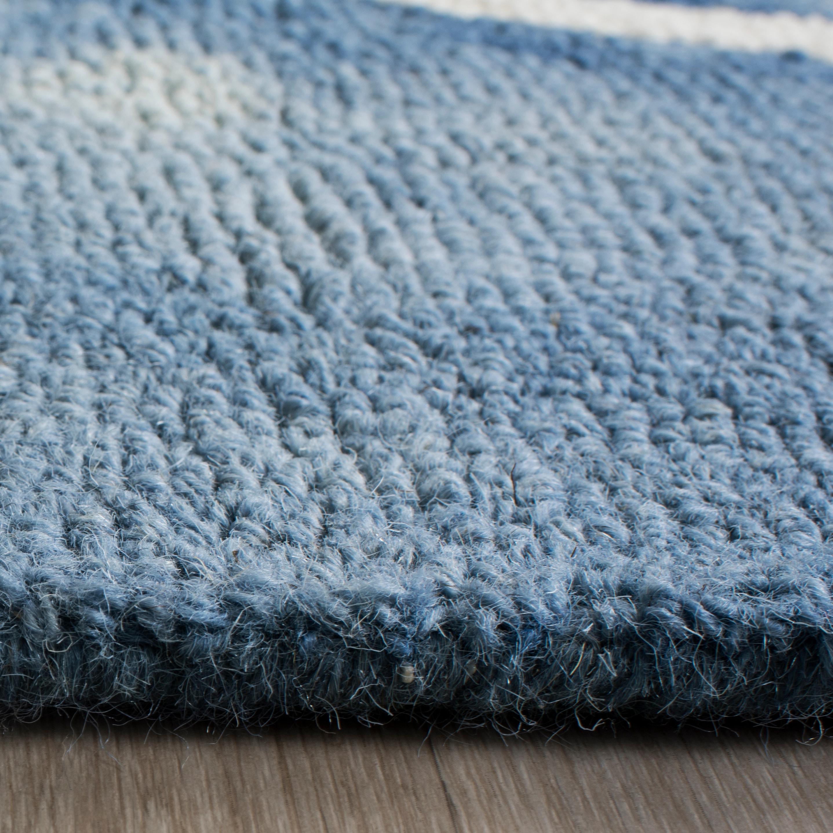 Dip Dye DDY535 Hand Tufted Accent Rug - Blue/Ivory - 2'6"x4' - Safavieh.