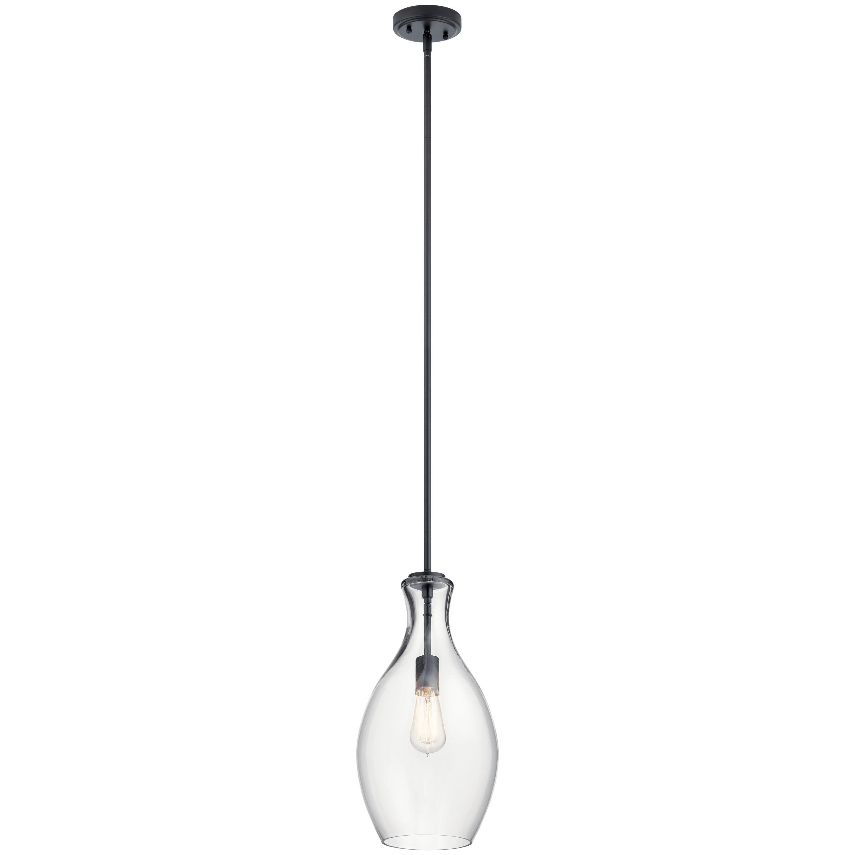 Kichler Lighting Everly 1 - Light Pendant in  Black