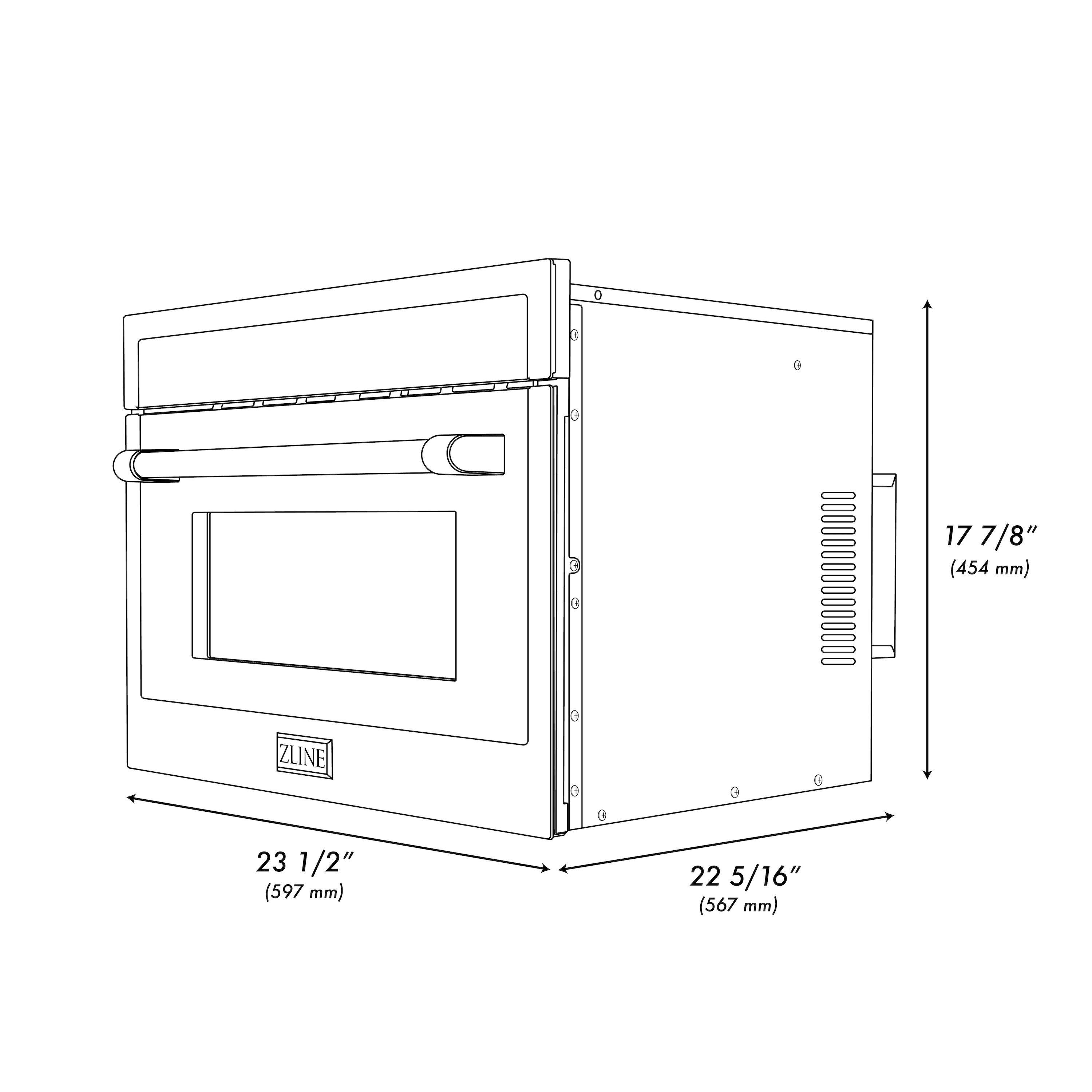 24" 1.6 cu ft. 1000 - Watt Convection Built-In Microwave with Sensor Cooking