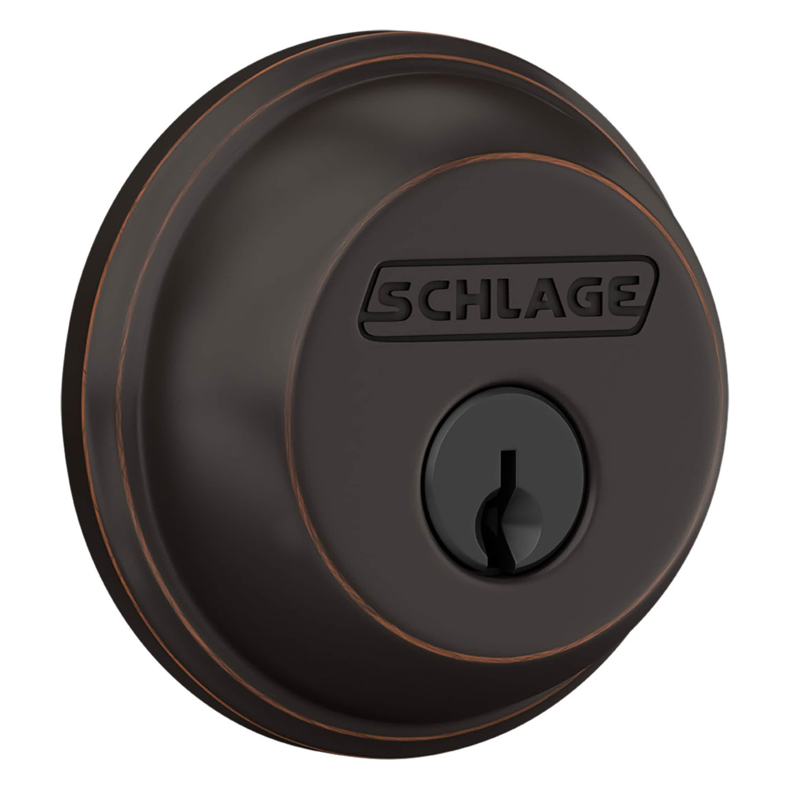 Schlage Aged Bronze Zinc Single Cylinder Deadbolt