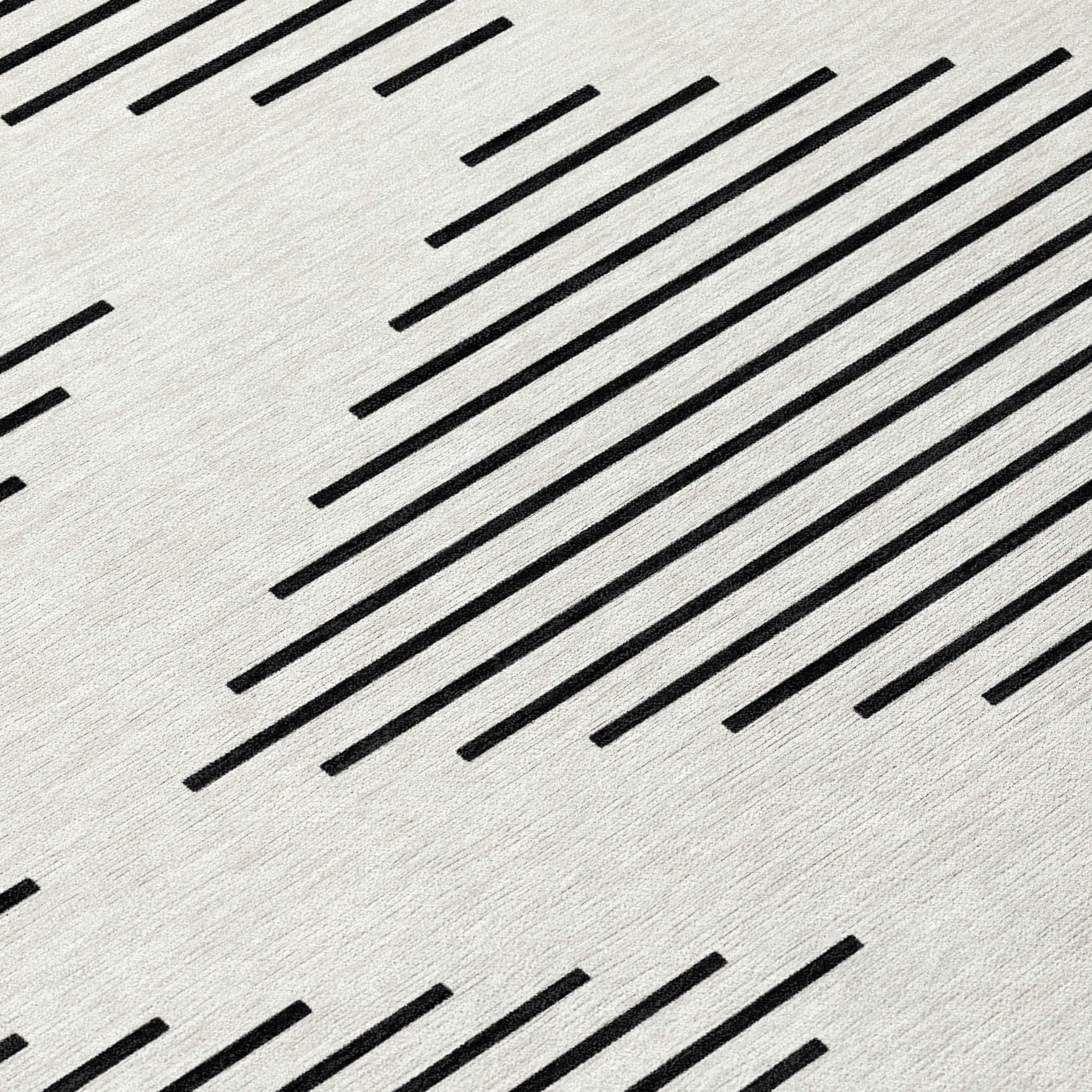 Addison Rugs Chantille Indoor/Outdoor Transitional Geometric Ivory Washable Rectangle Rug, 3' x 5'