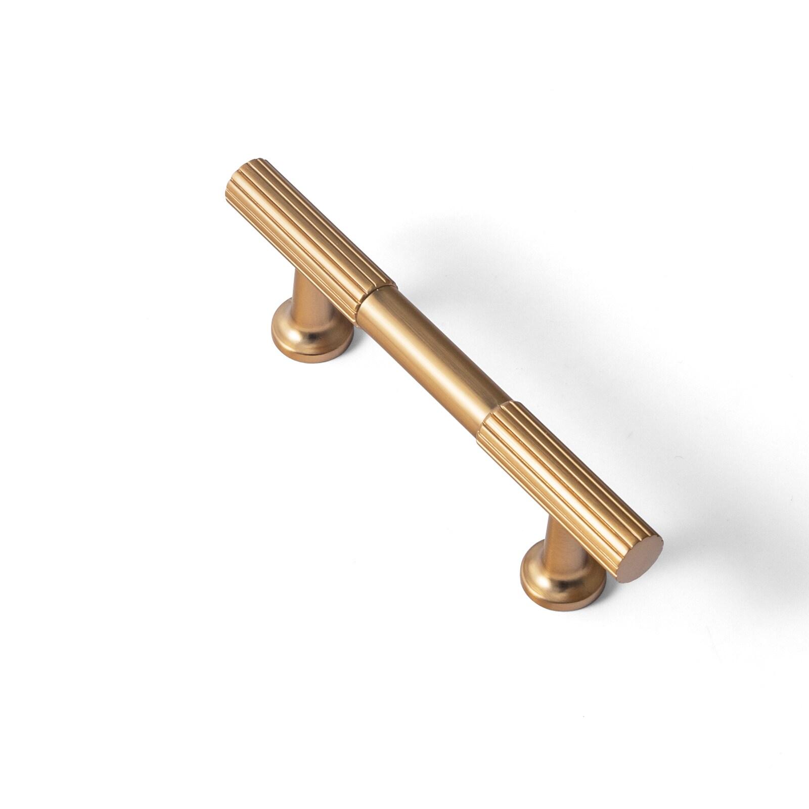 Champagne Bronze 3-Inch Modern Knurled Cabinet Pull