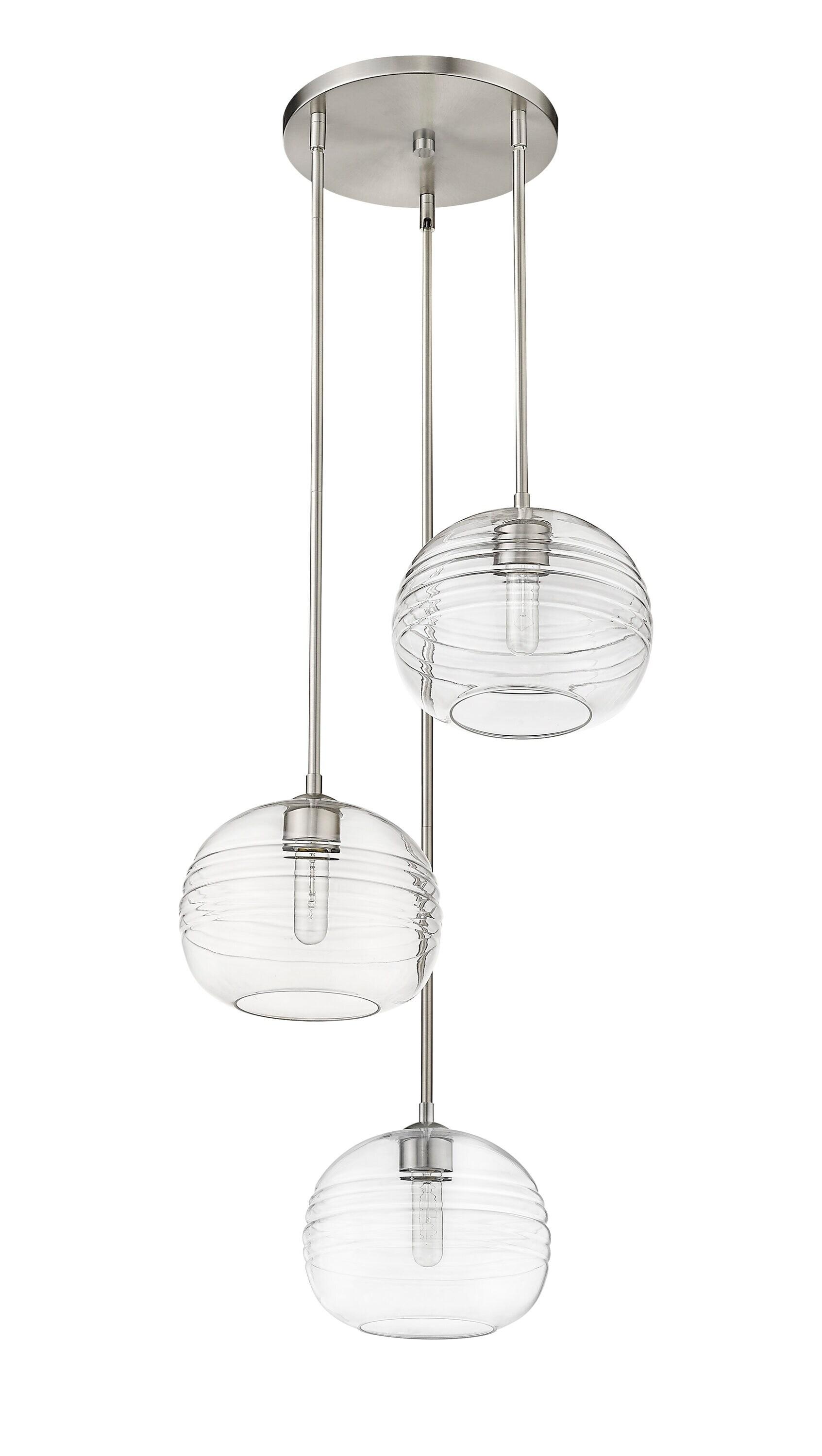 Z-Lite Harmony 3 - Light Chandelier in  Brushed Nickel