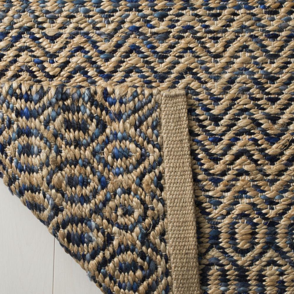 Cape Cod CAP309 Hand Woven Area Rug - Navy/Natural - 5'x8' - Safavieh.