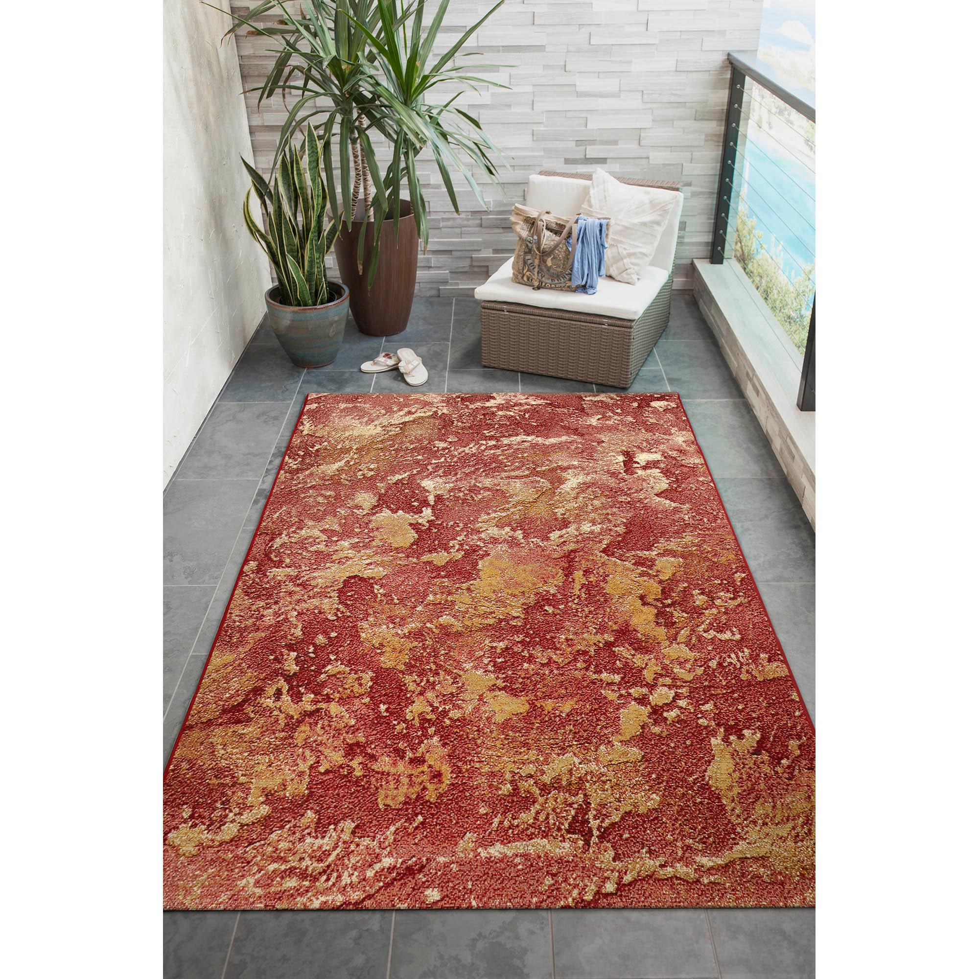 Liora Manne Marina Stripe Indoor/Outdoor Rug Black 2'7" x 4'3"